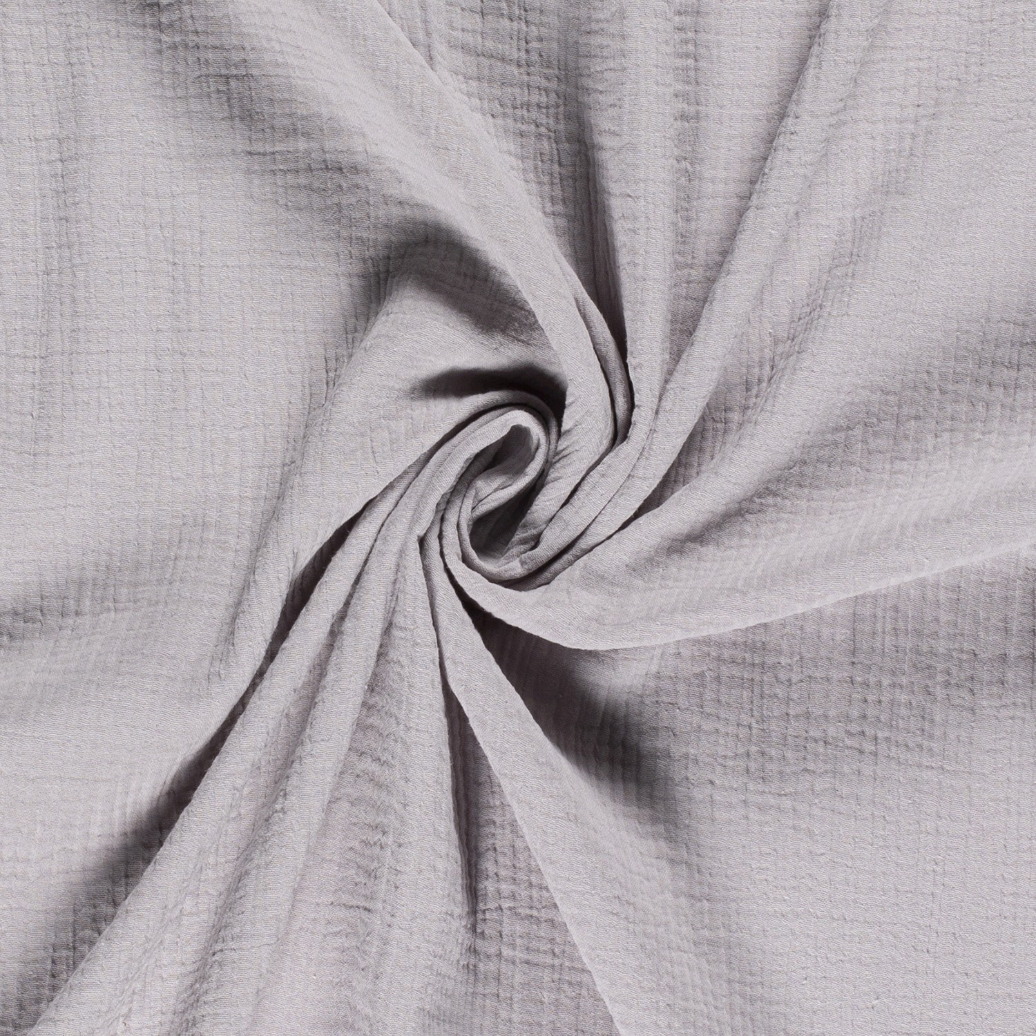 Musselin Double Gauze  uni hellgrau