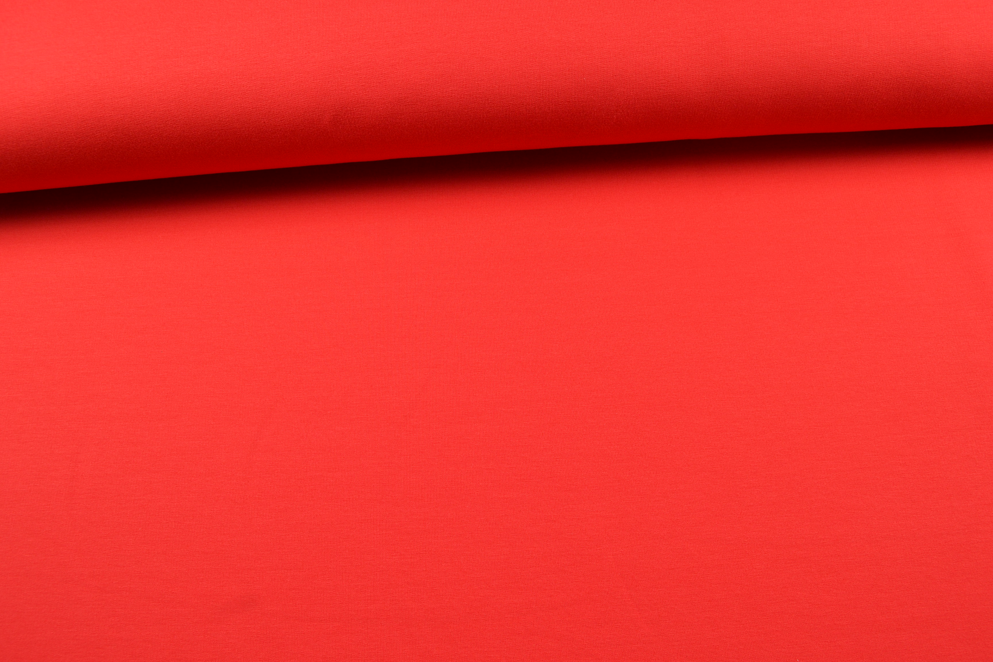 French Terry uni angeraut, rot