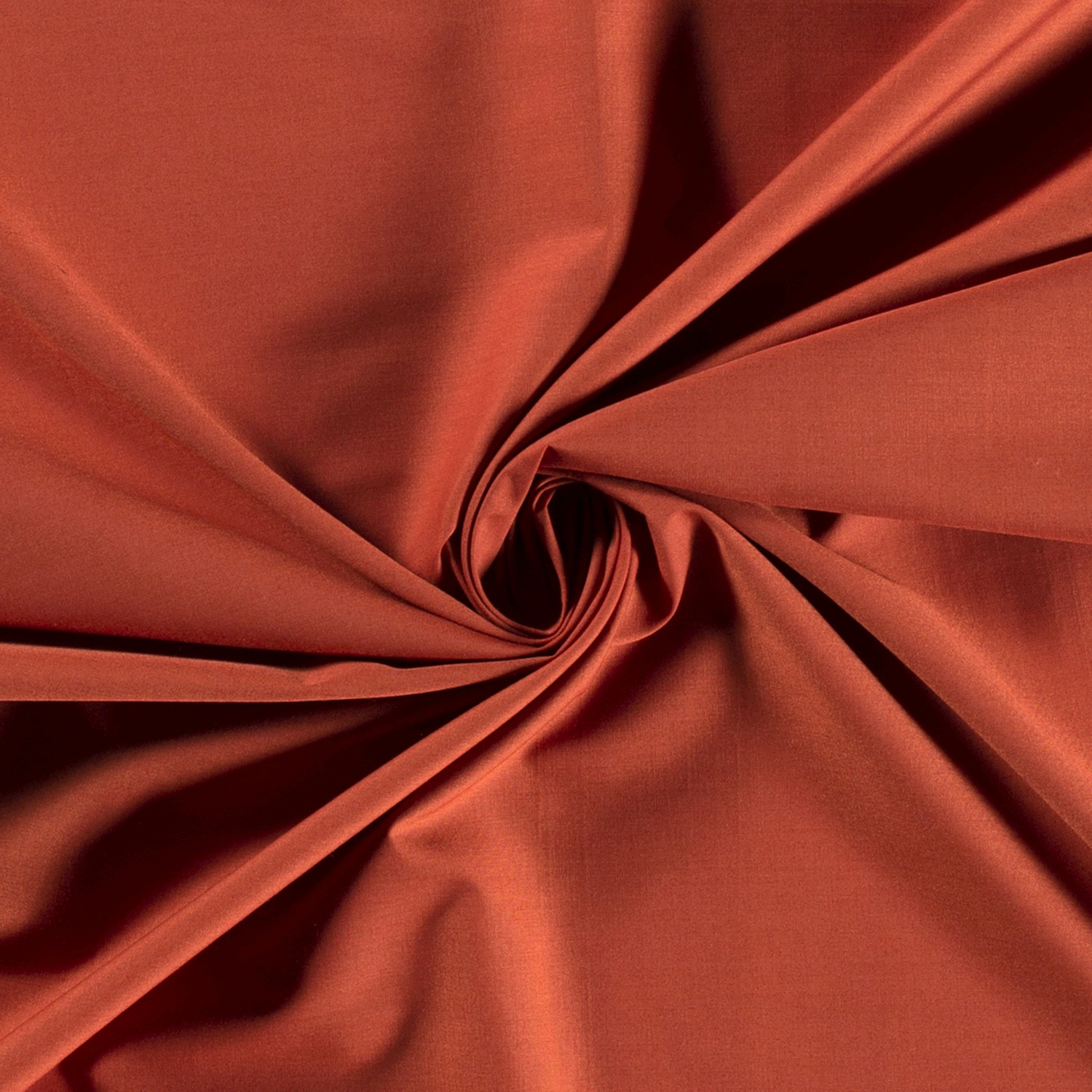 Baumwoll Popeline uni brique