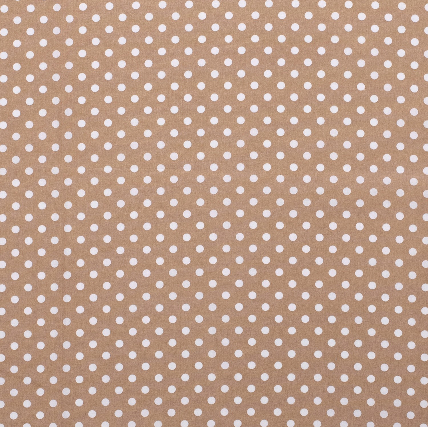 Baumwolle Popeline Stoff Bedruckt Tupfen, kamel