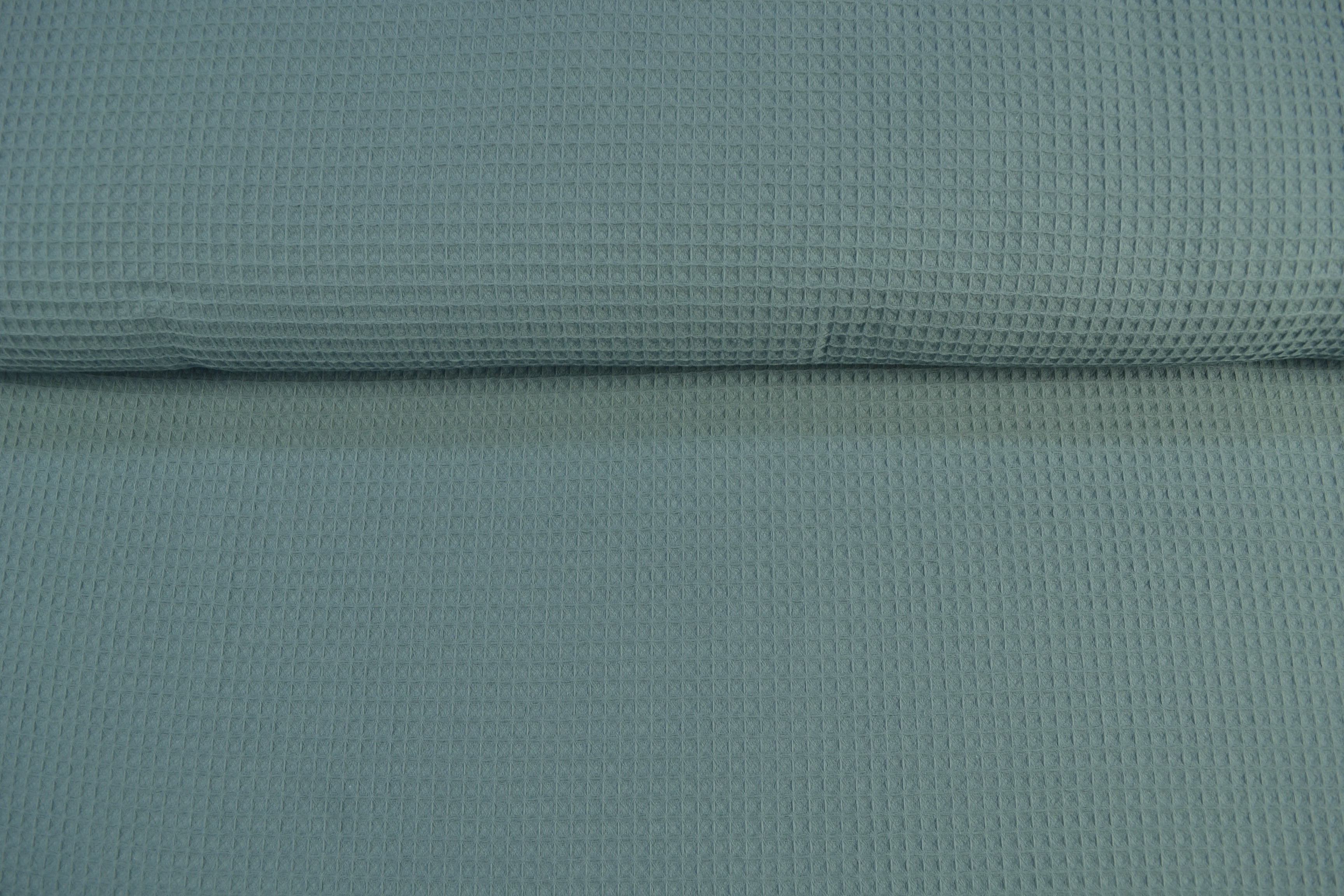 Waffelpique uni, petrol