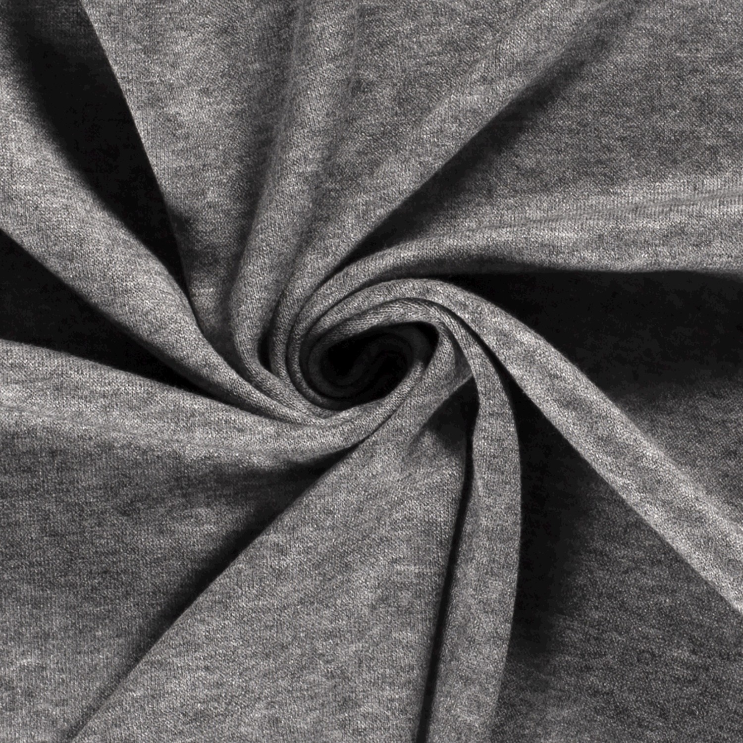 Strickstoff gebürstet uni grau