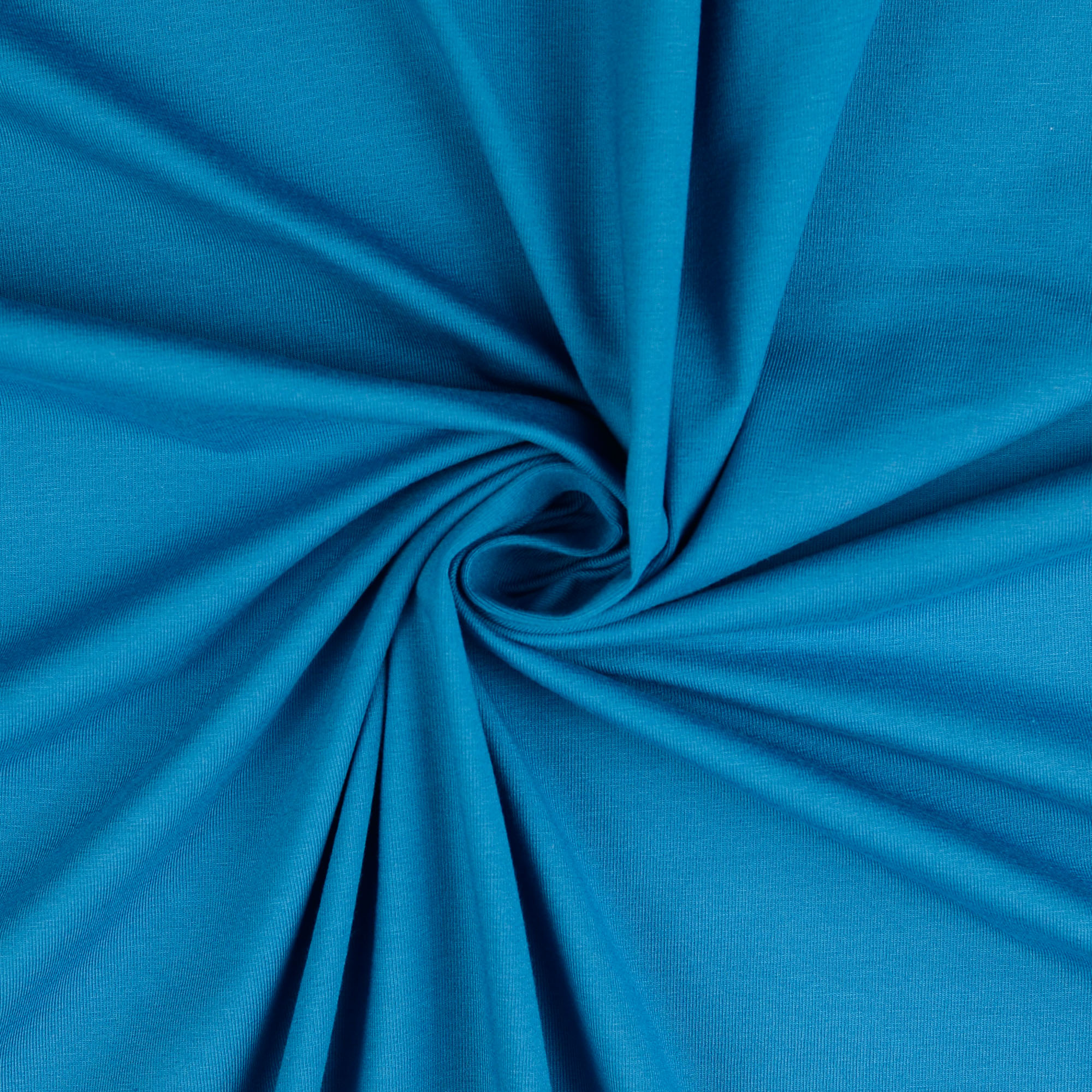 Baumwolljersey uni, dunkeltürkis