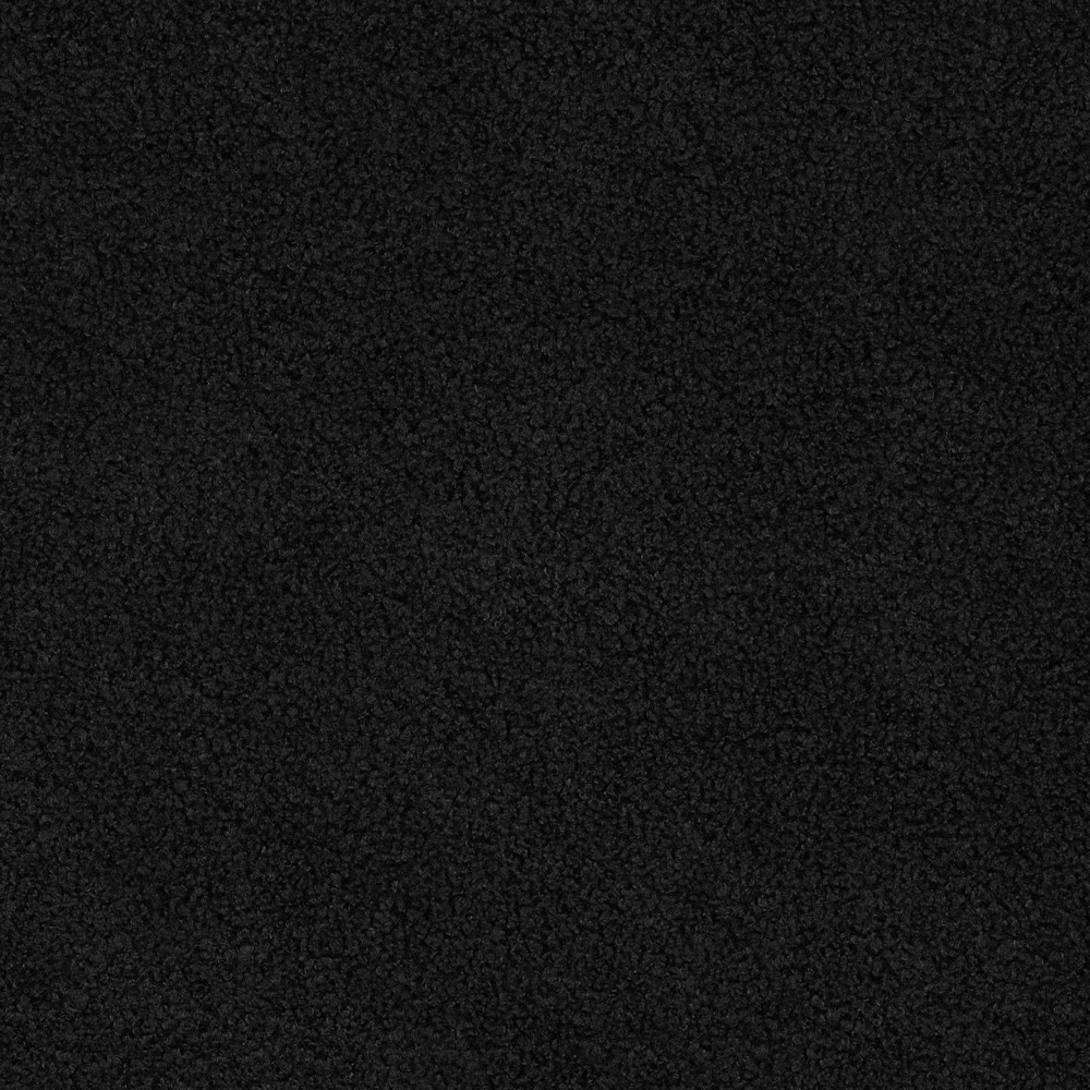 Teddyplüsch leicht, schwarz