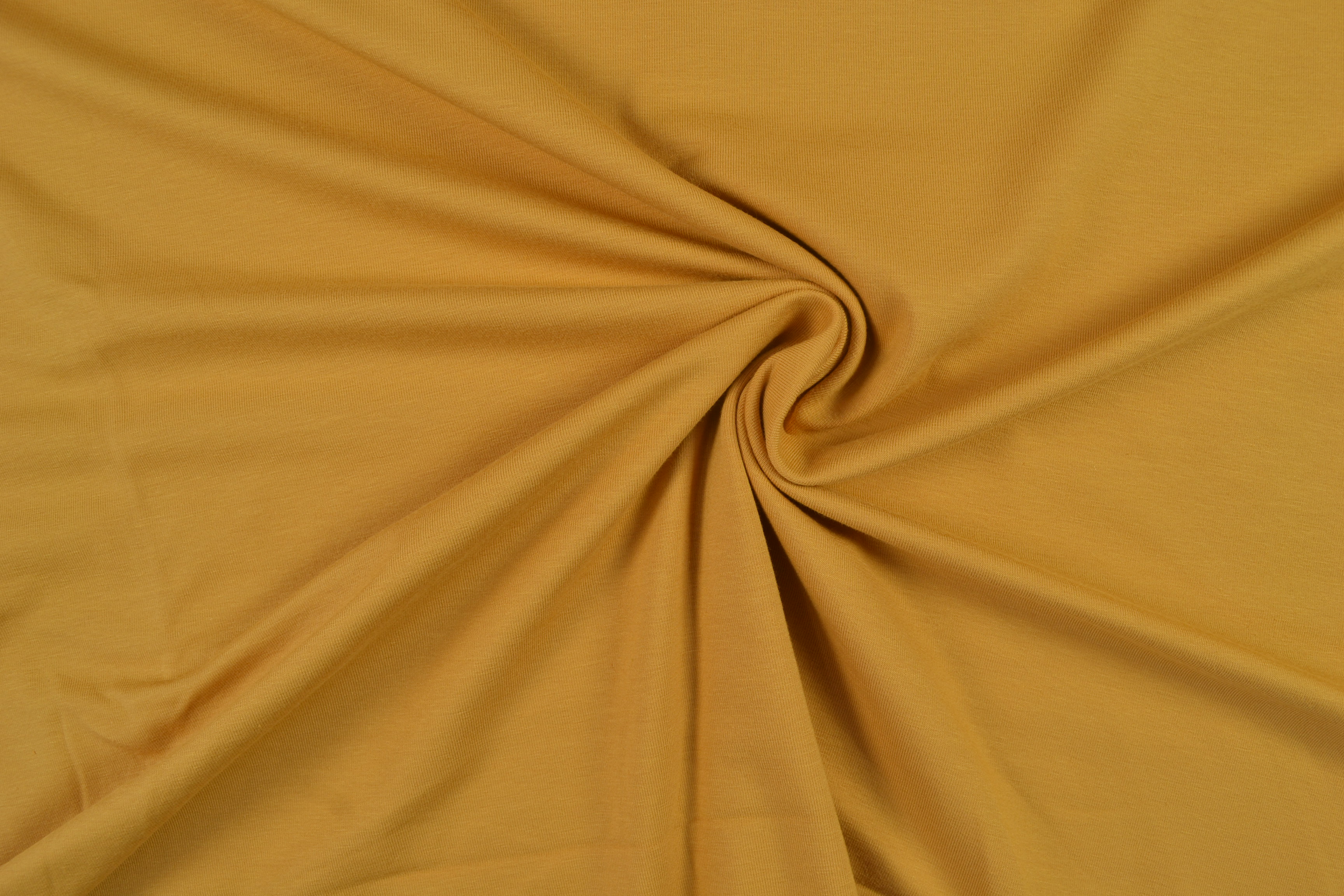 Baumwolljersey uni, senfgelb