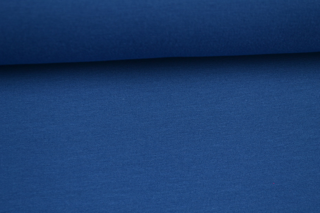 French Terry uni angeraut, nachtblau