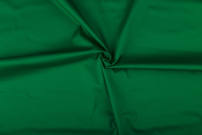 Baumwolle Satin uni grün