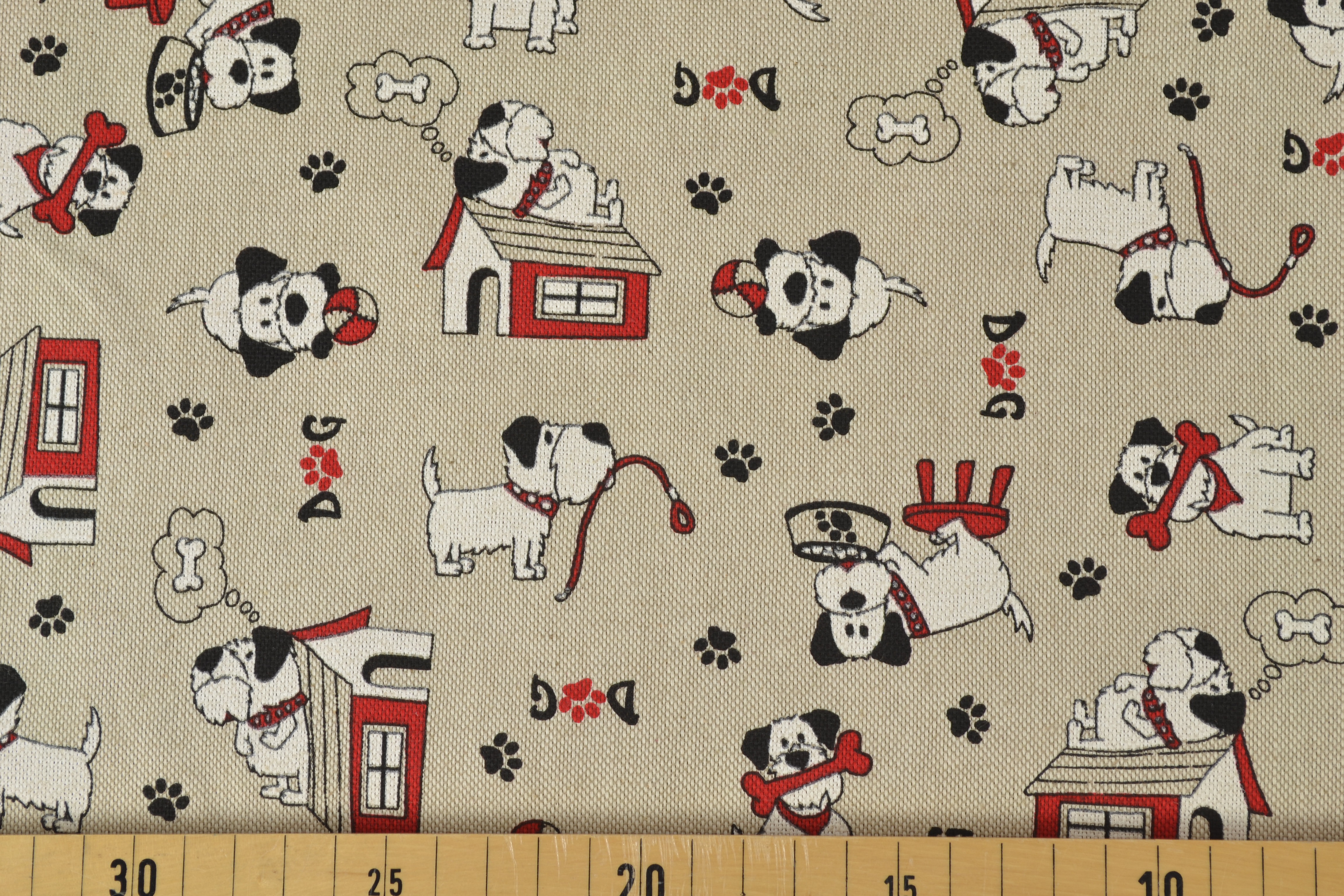 Canvas Deko Stoff lustiger Hund