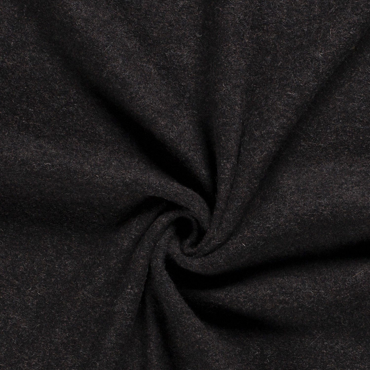 Walkloden uni dunkelbraun