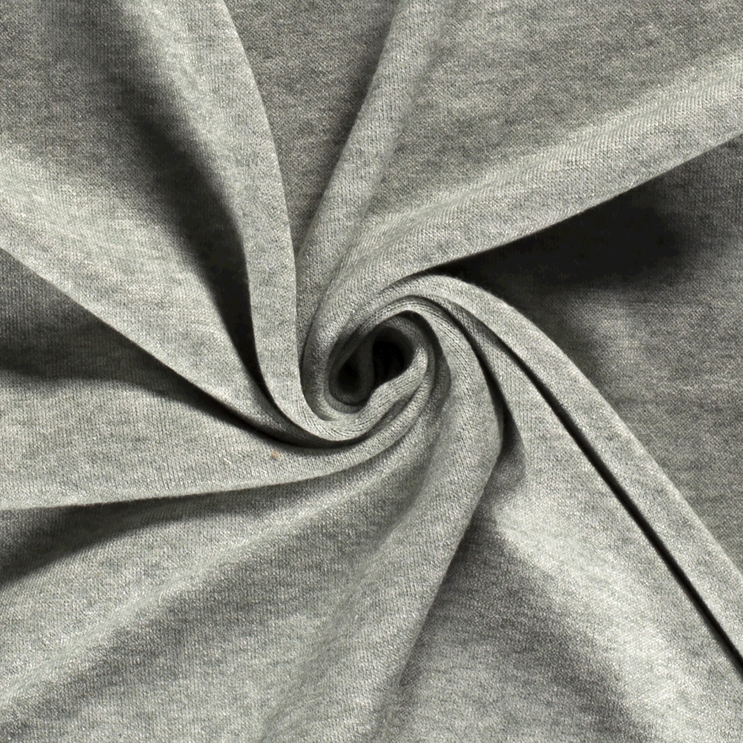 Strickstoff gebürstet uni grün