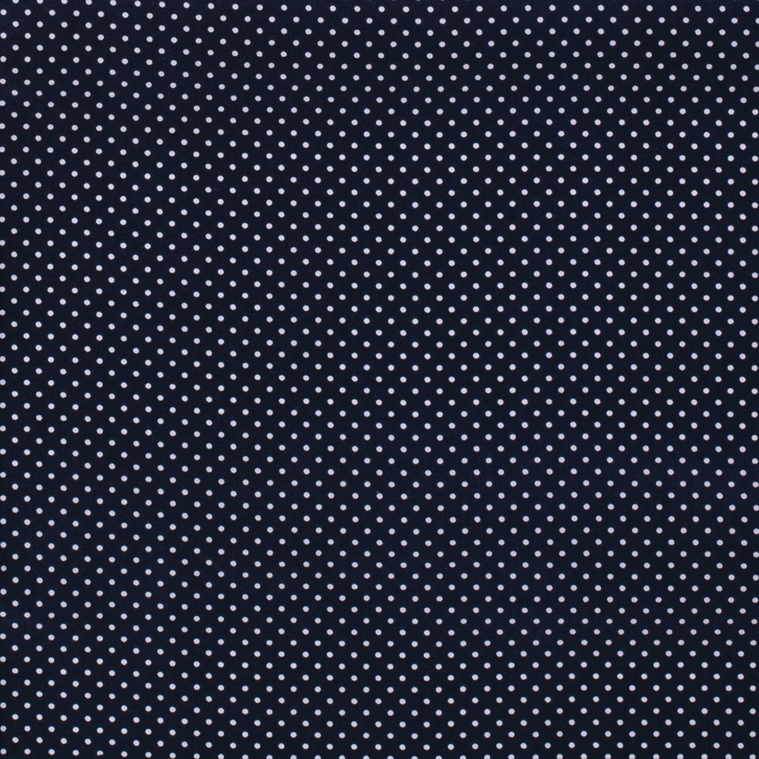Baumwoll Popeline bedruckt Punkte, dunkelblau/marine