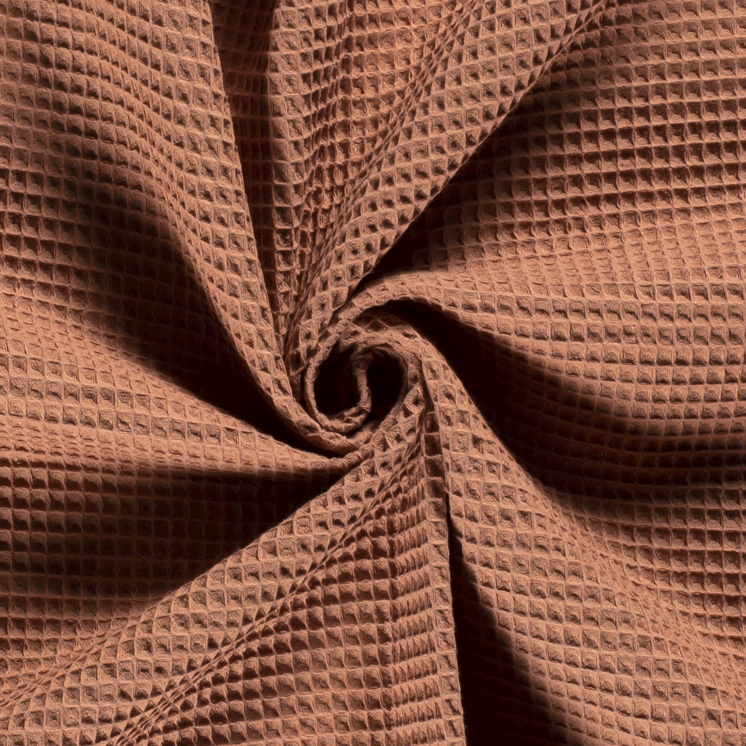 Waffelpiqué uni altrosa