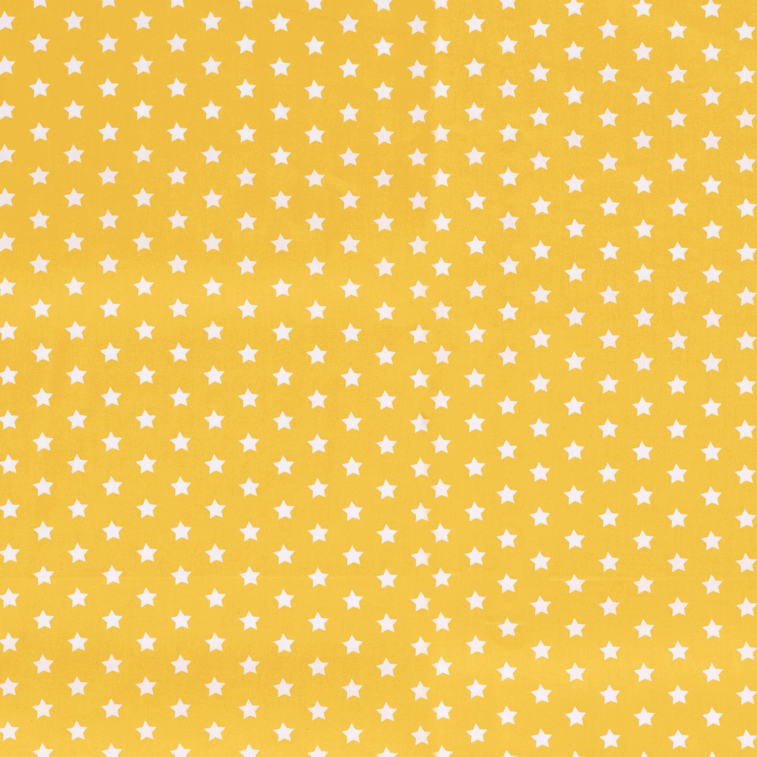 Baumwolle Popeline Stoff Bedruckt Sterne, gelb