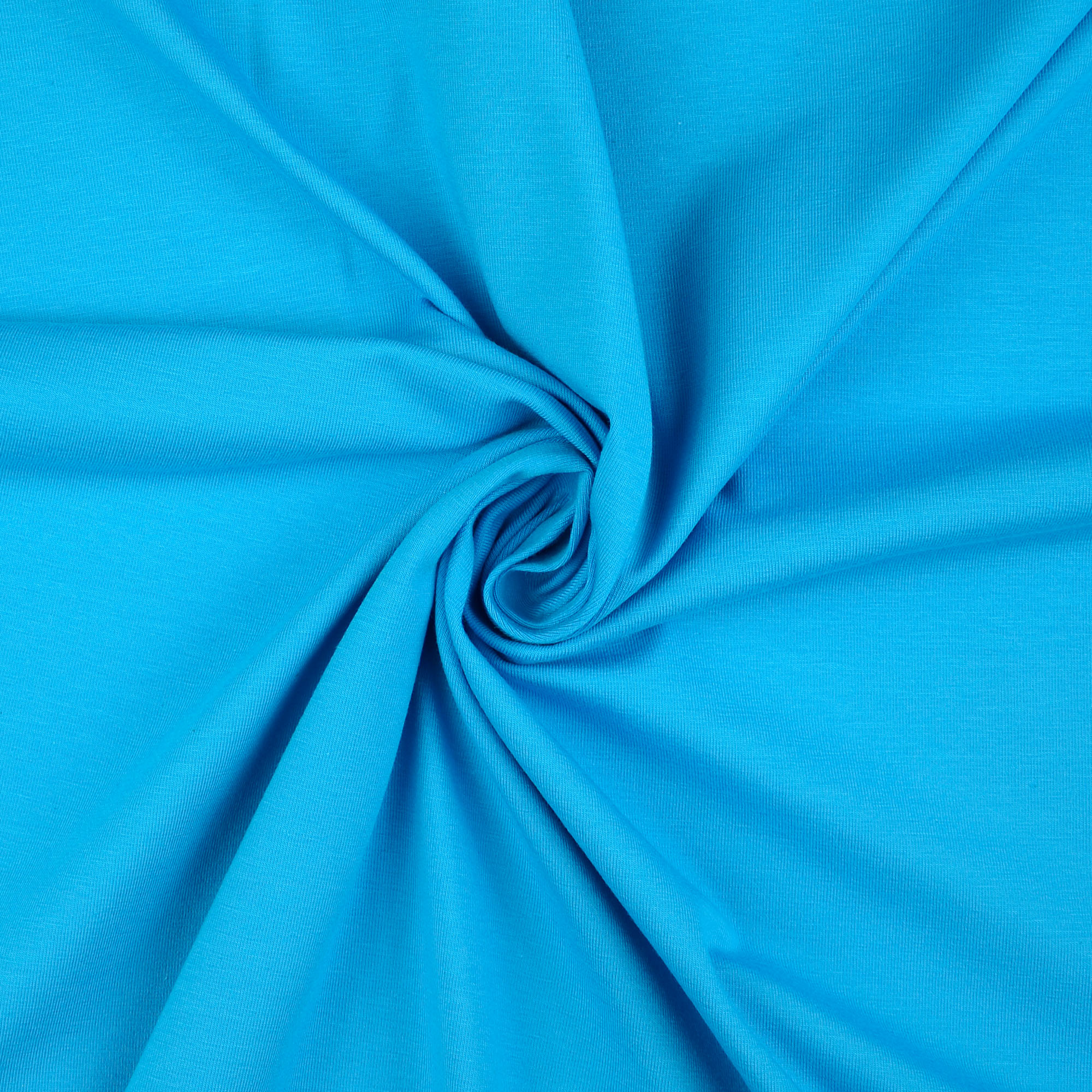 Baumwolljersey uni, türkis