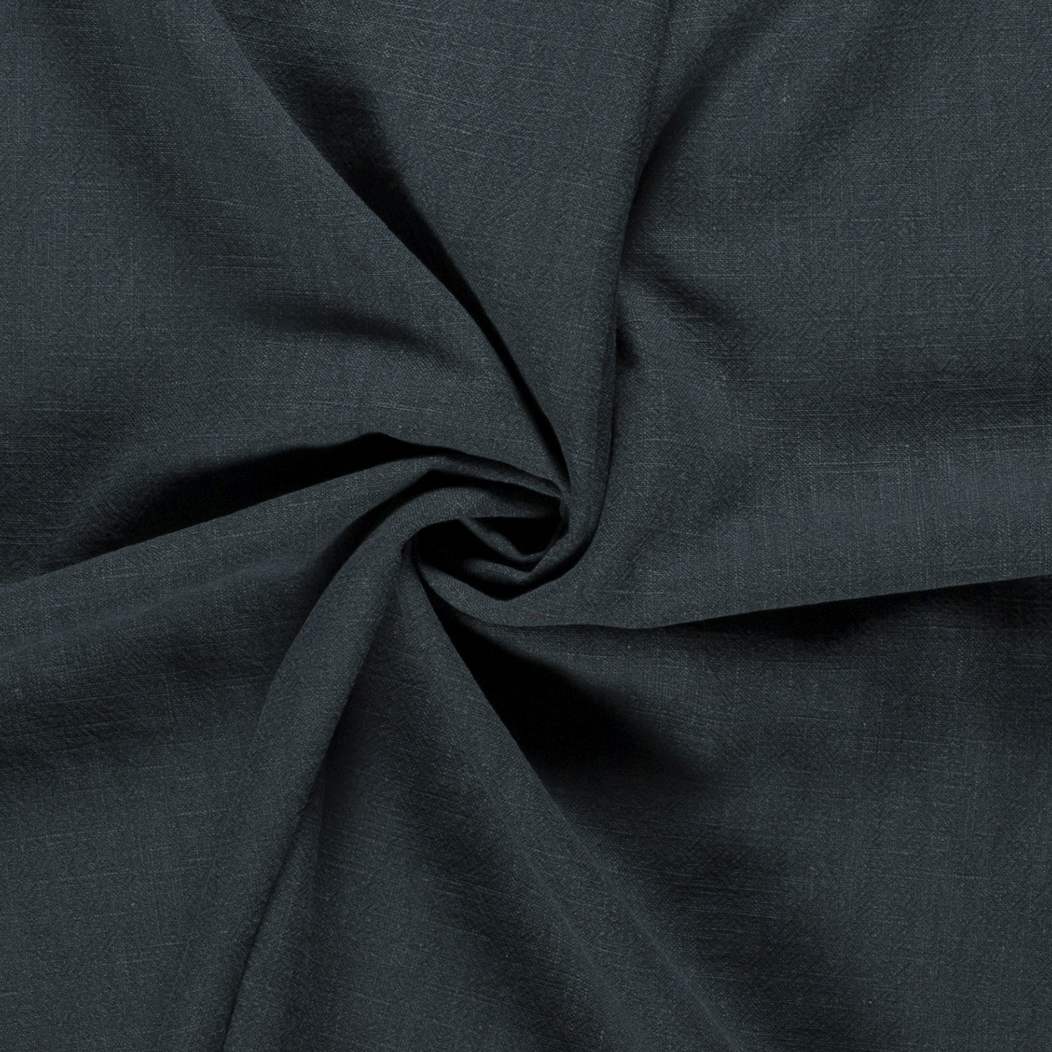 Ramie leinen stonewashed uni dunkelgrün