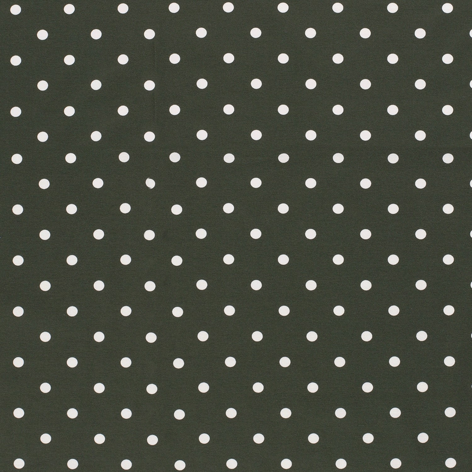 Baumwolljersey Bedruckt Tupfen, dunkelgrün