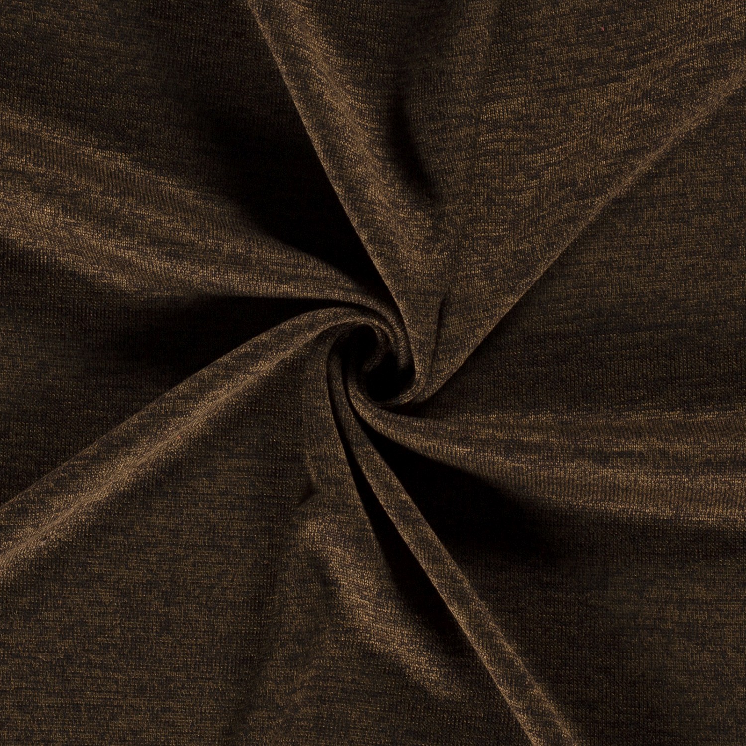 Jogging Stoff gebürstet uni khaki grün