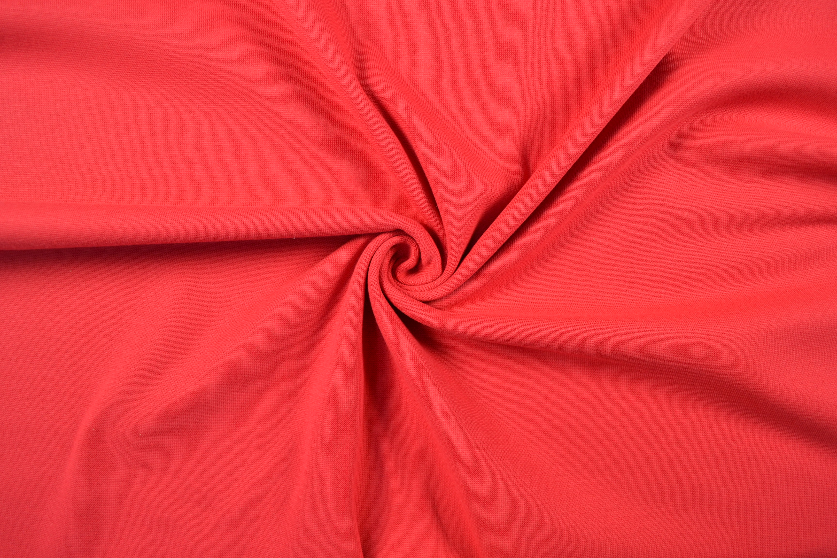 Bündchenstoff glatt 70cm breit, rot