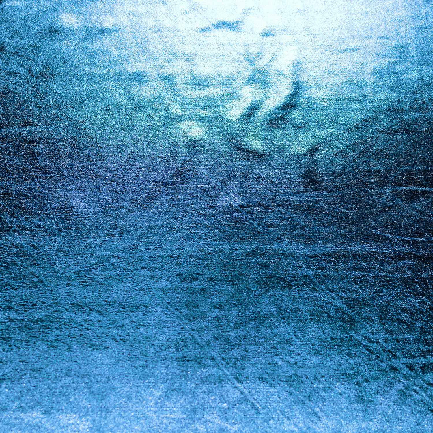 Lamé Stoff Foliendruck Uni Turquoise