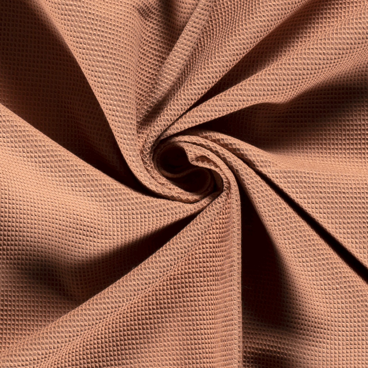 Waffelpiqué uni altrosa