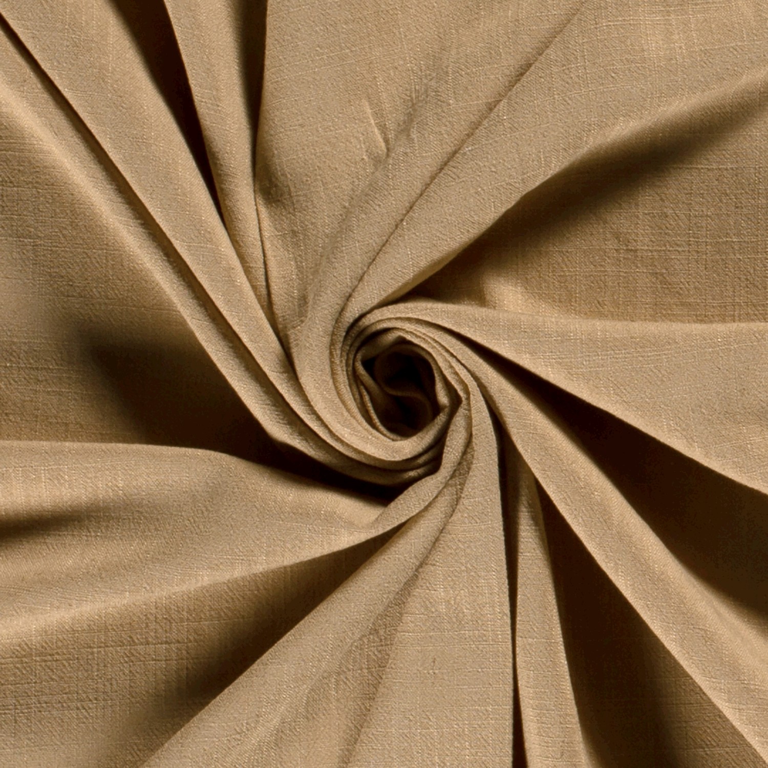 Gewebtes Viskose-Leinen Slub uni kamel
