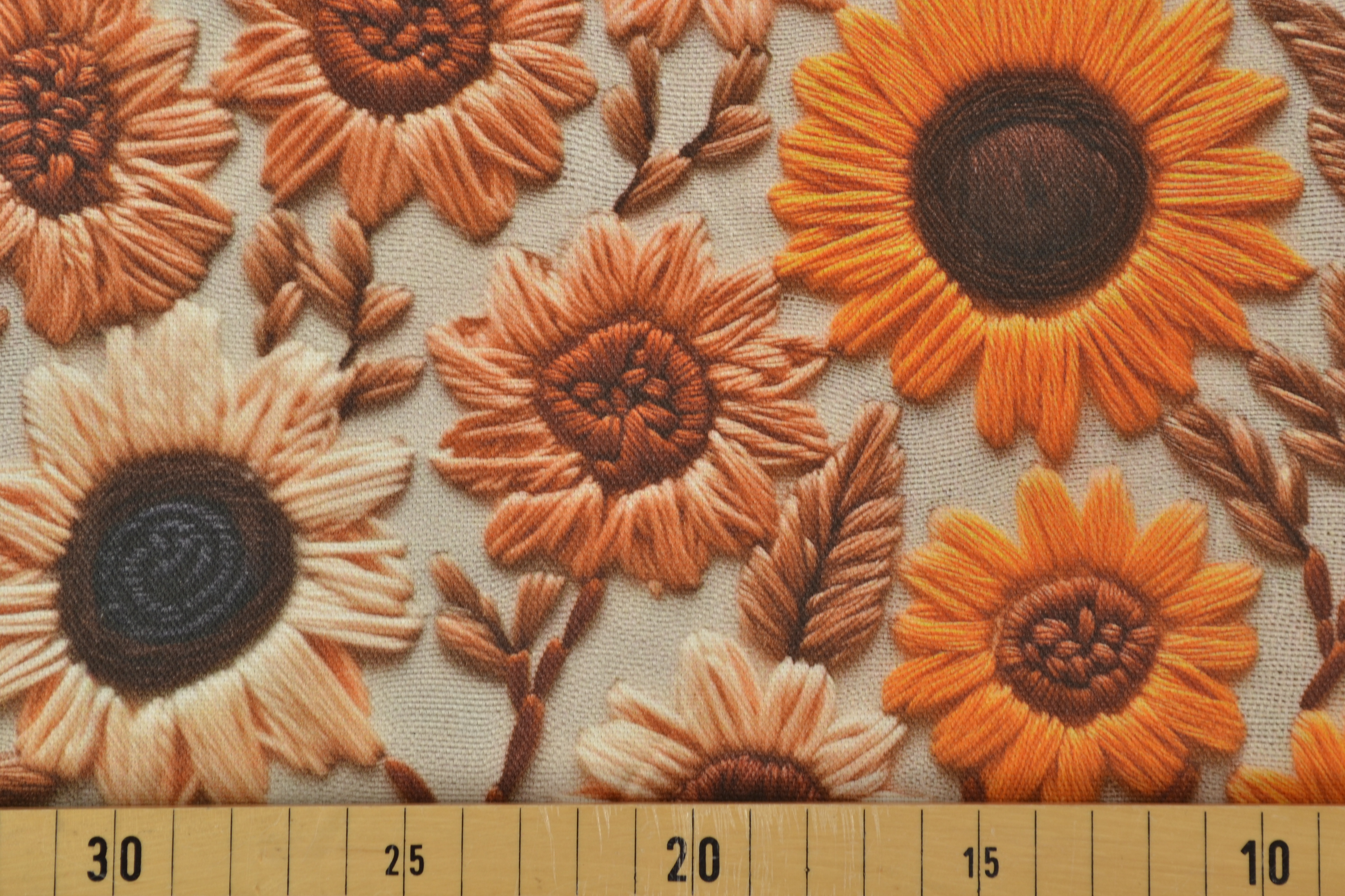 Canvas Deko Stoff Halbpanama 3D Digitaldruck, Blumen