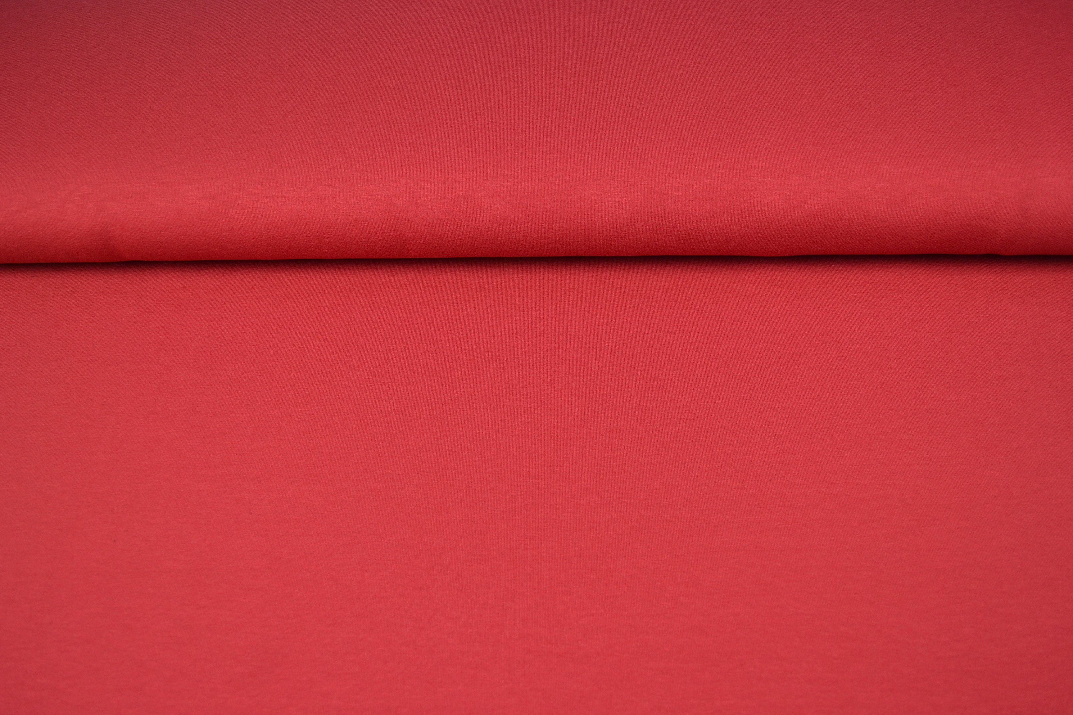 Baumwolljersey uni, dunkelrot