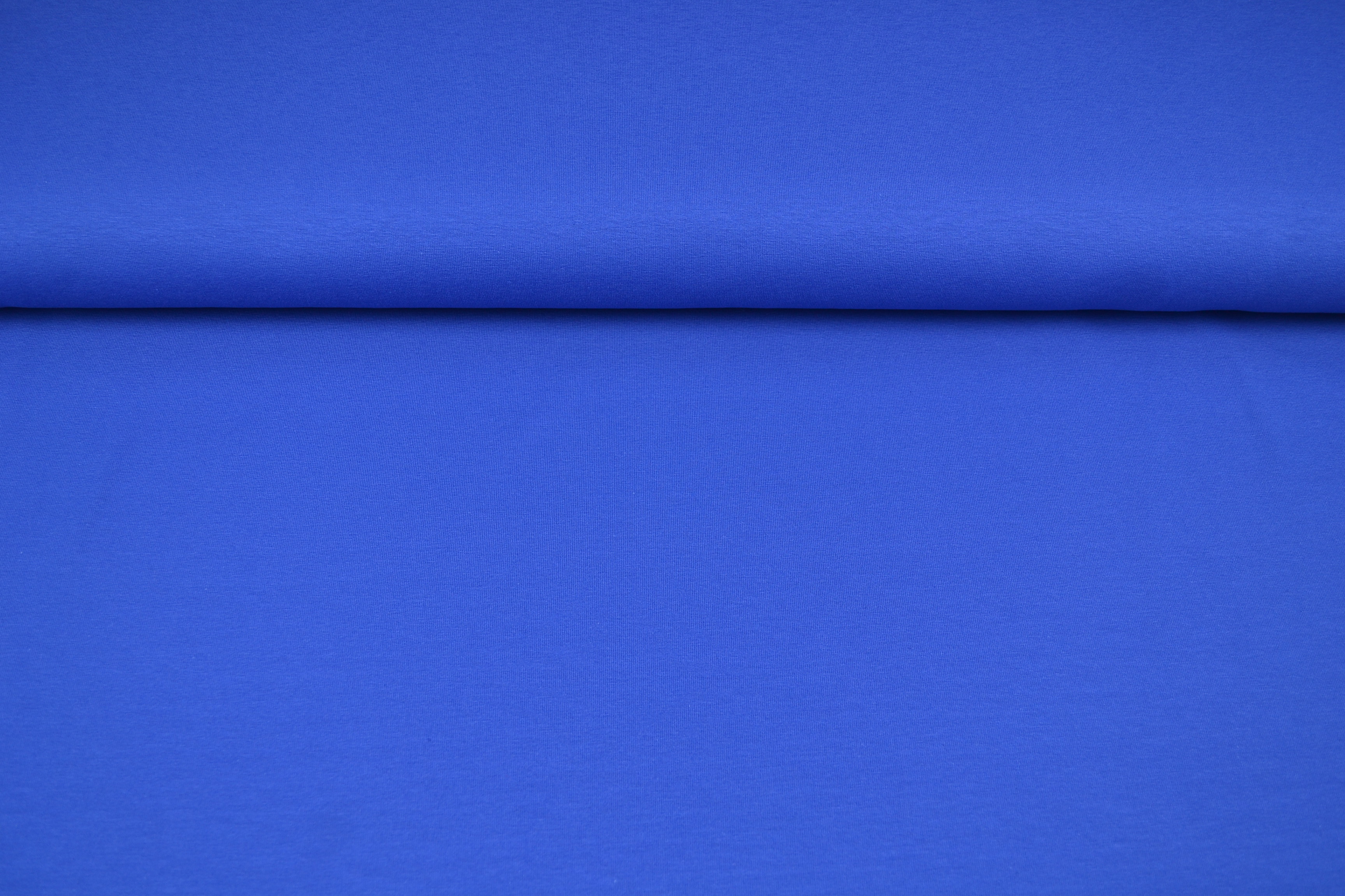 Baumwolljersey uni, blau