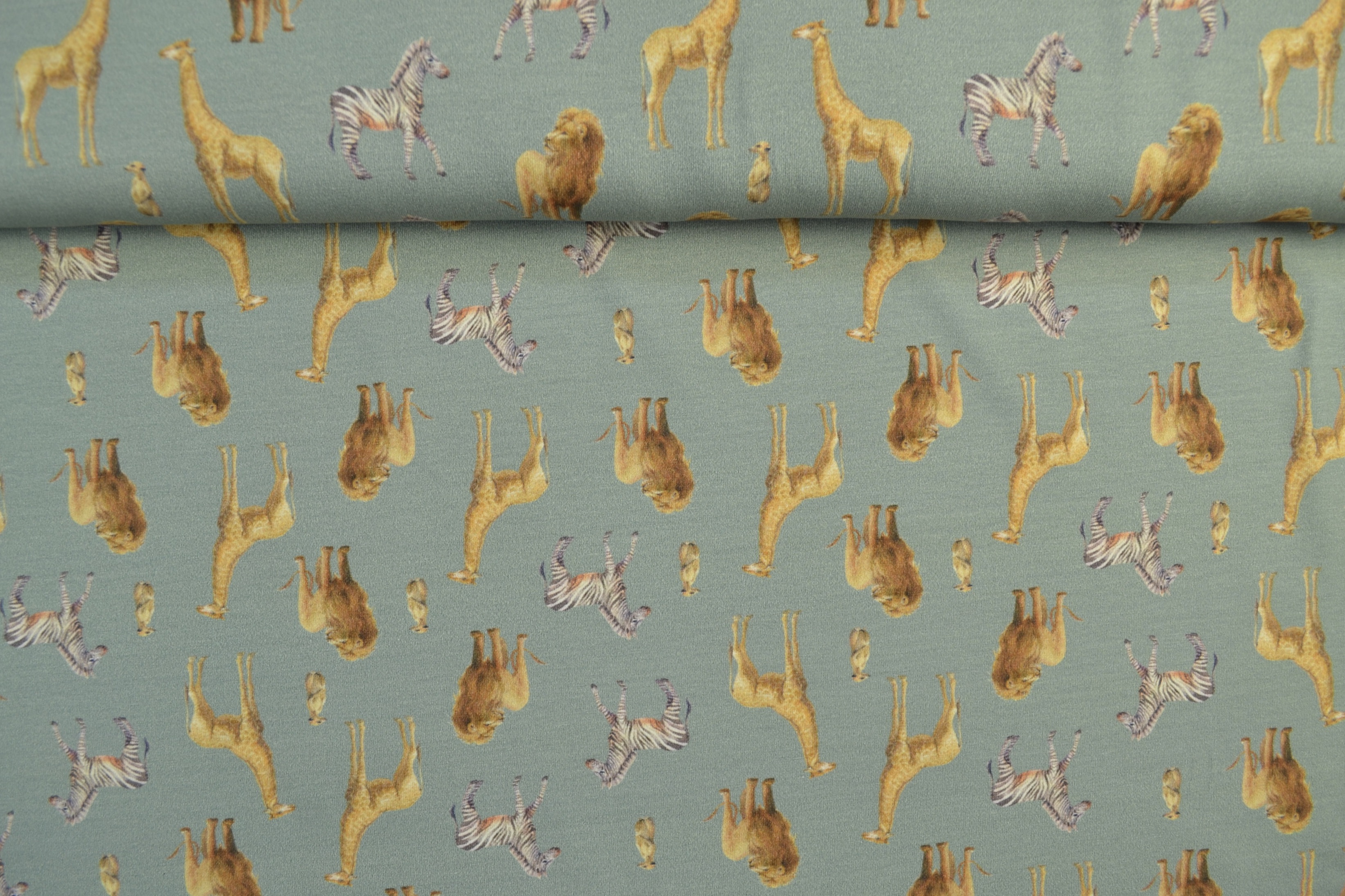 Bio Baumwolljersey bedruckt Safari