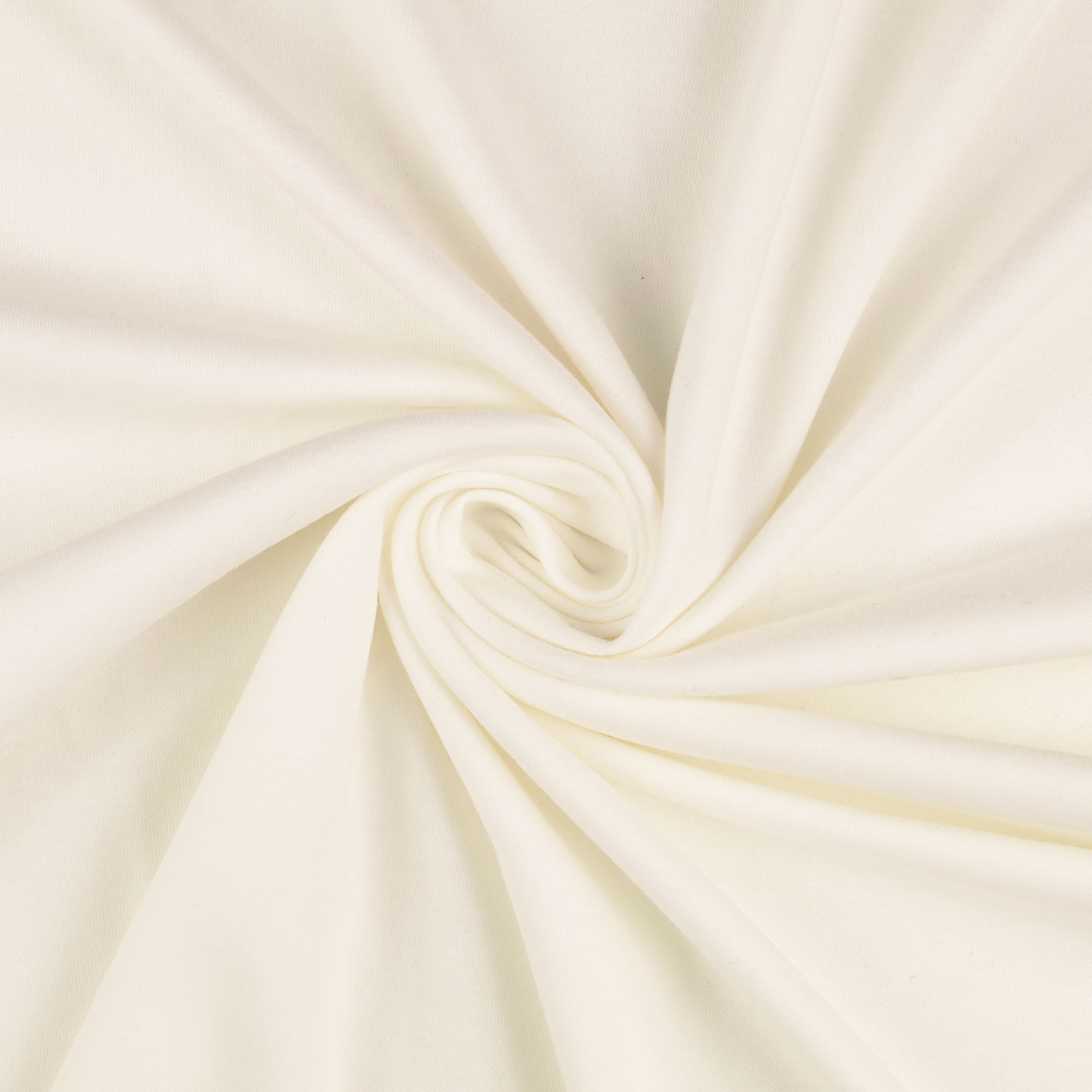 Organic Interlock Jersey uni, weiß