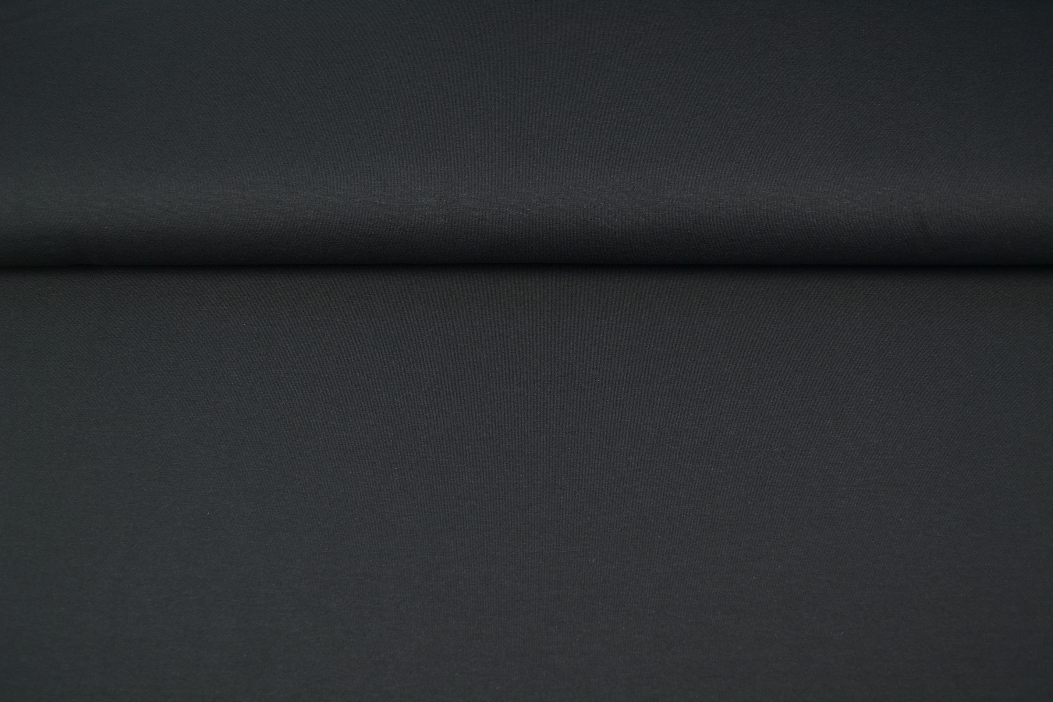 Baumwolljersey uni, schwarz