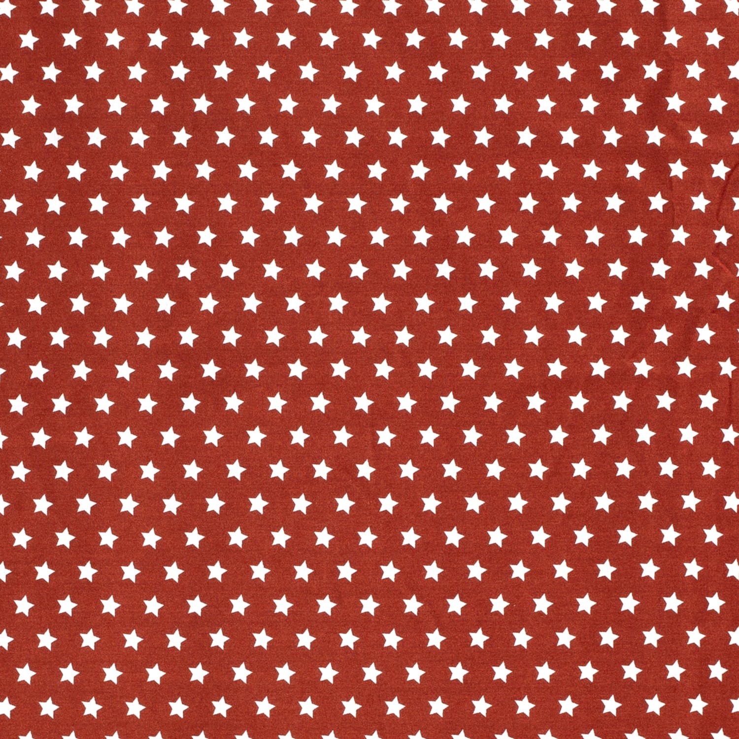 Baumwolle Popeline Stoff Bedruckt Sterne, terra