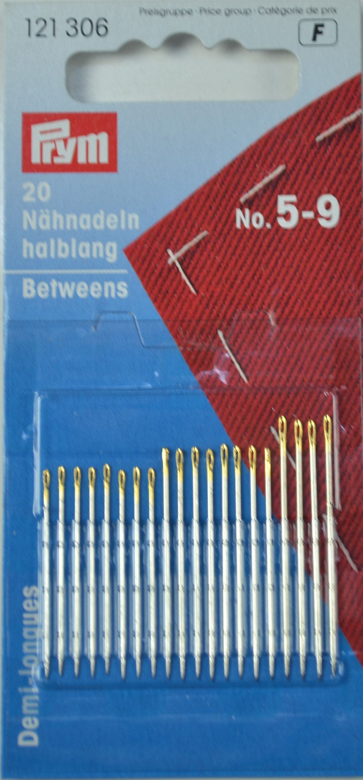 Prym Nähnadeln Halblang, Nr. 5-9