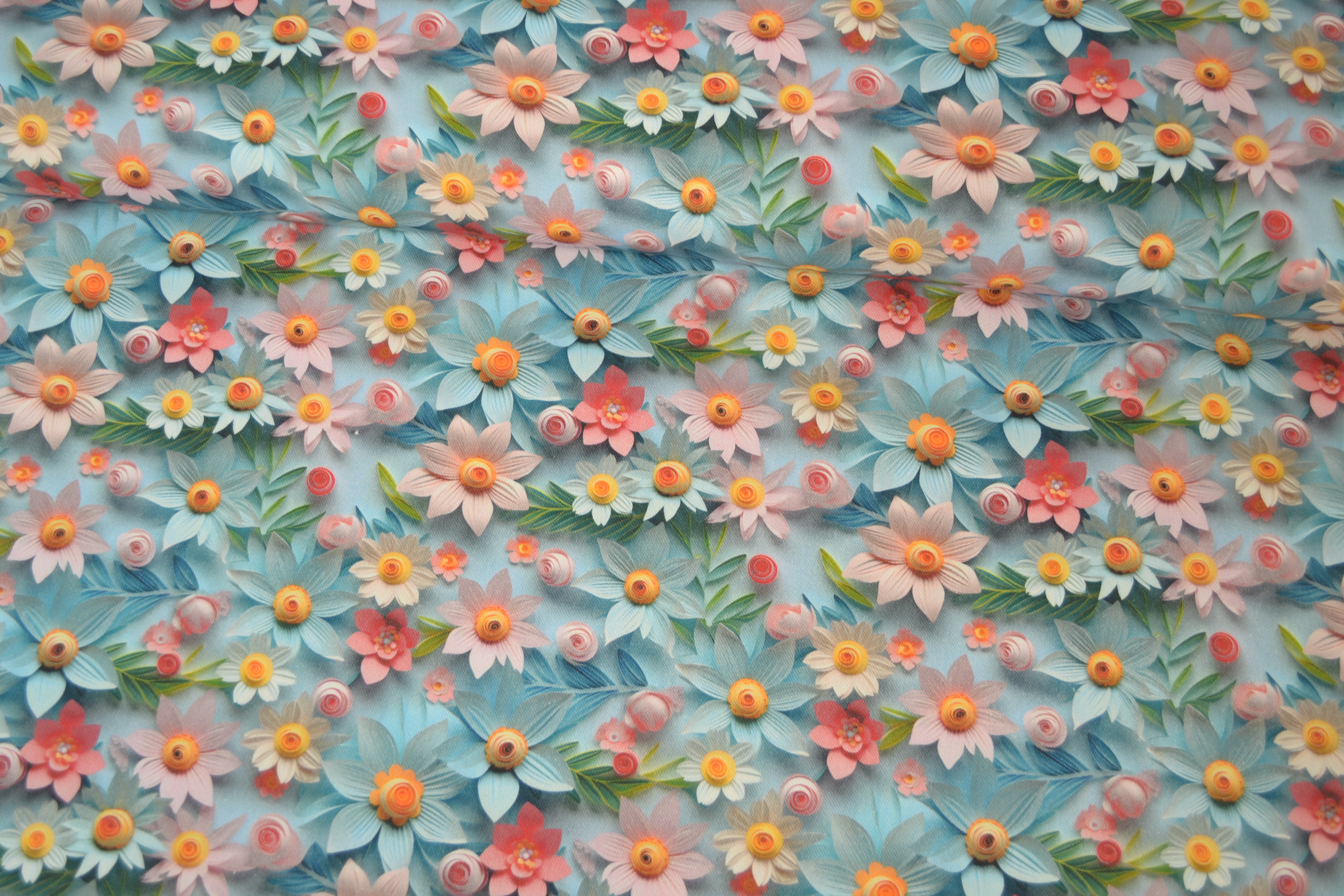 Canvas Deko Stoff Blumen