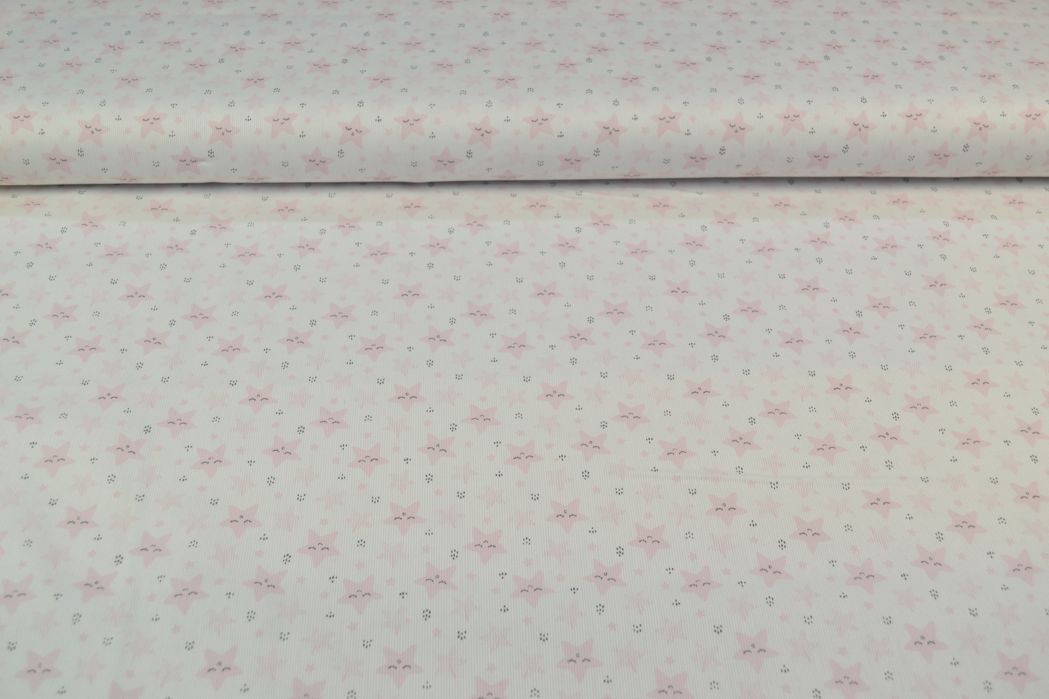 Baumwollstoff Sterne, rosa