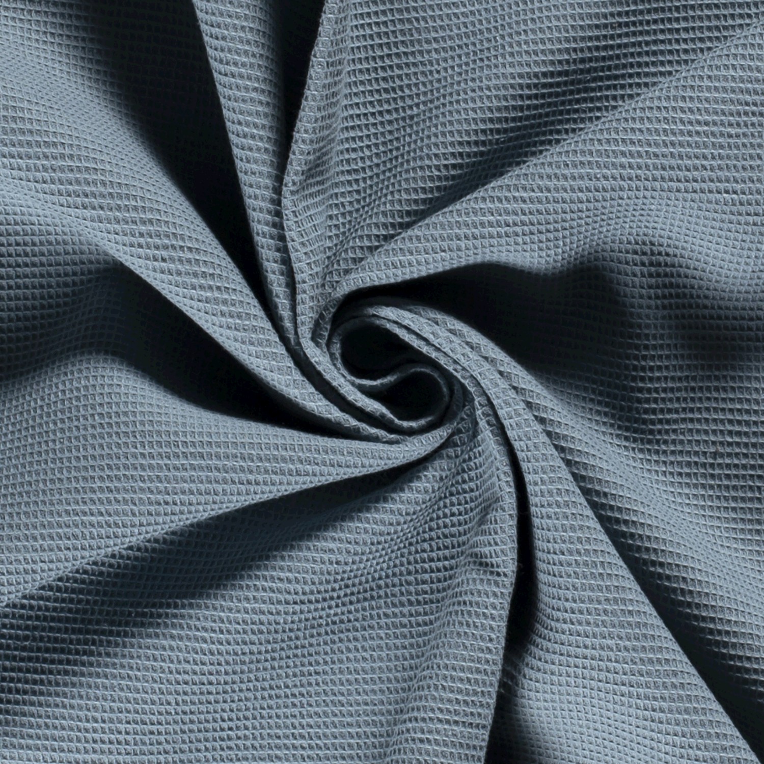 Waffelpiqué uni indigo