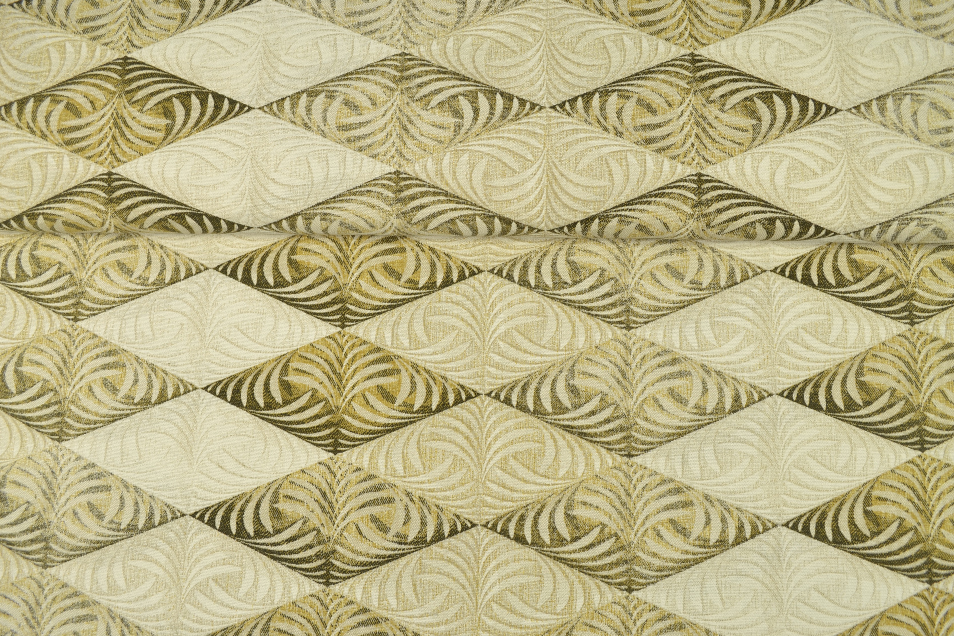 Canvas Deko Stoff  Rauten, gelb