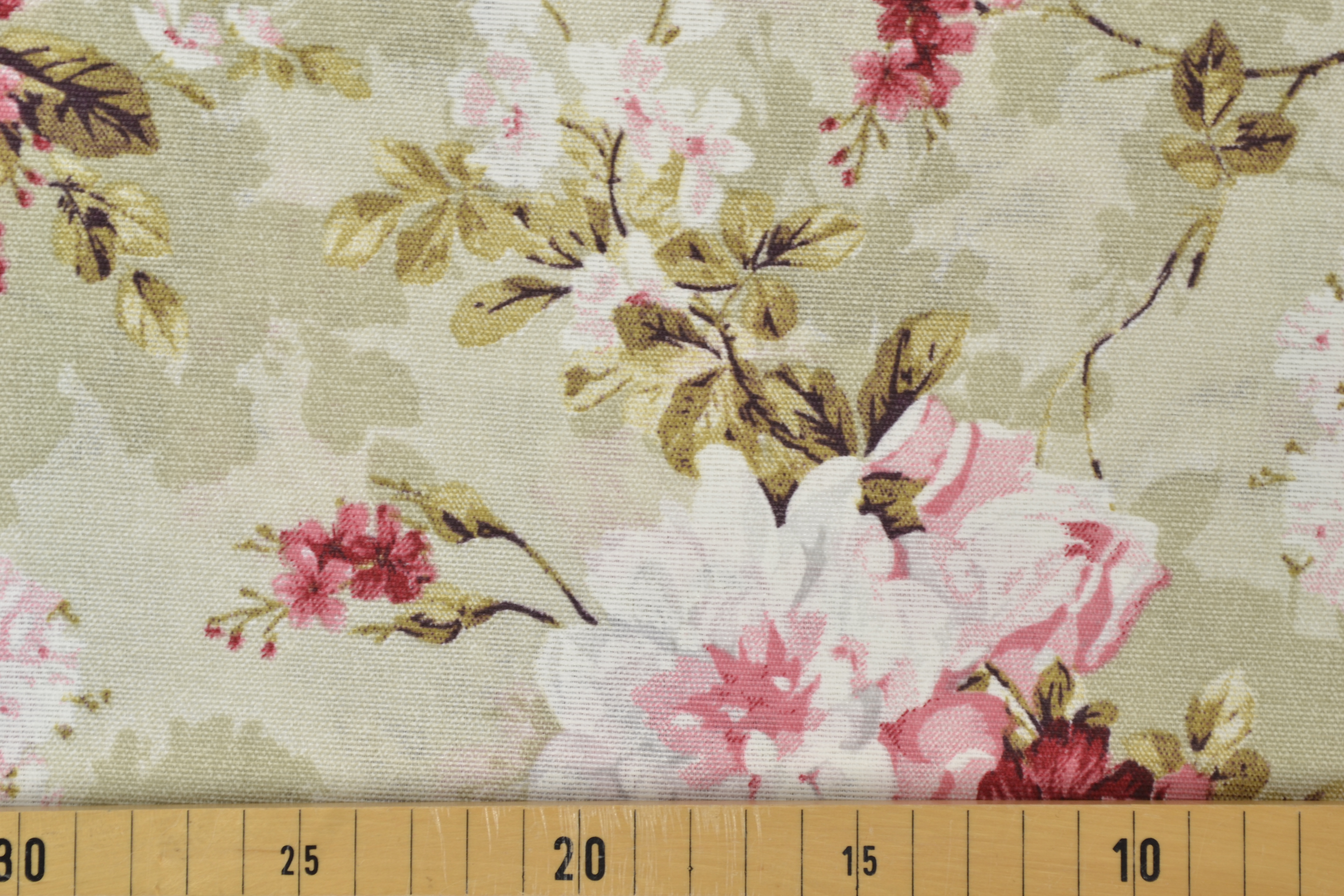 Canvas Deko Stoff romantisches Blumenmuster