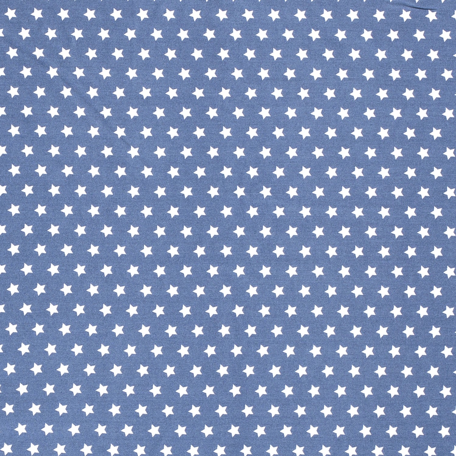 Baumwolle Popeline Stoff Bedruckt Sterne, indigoblau