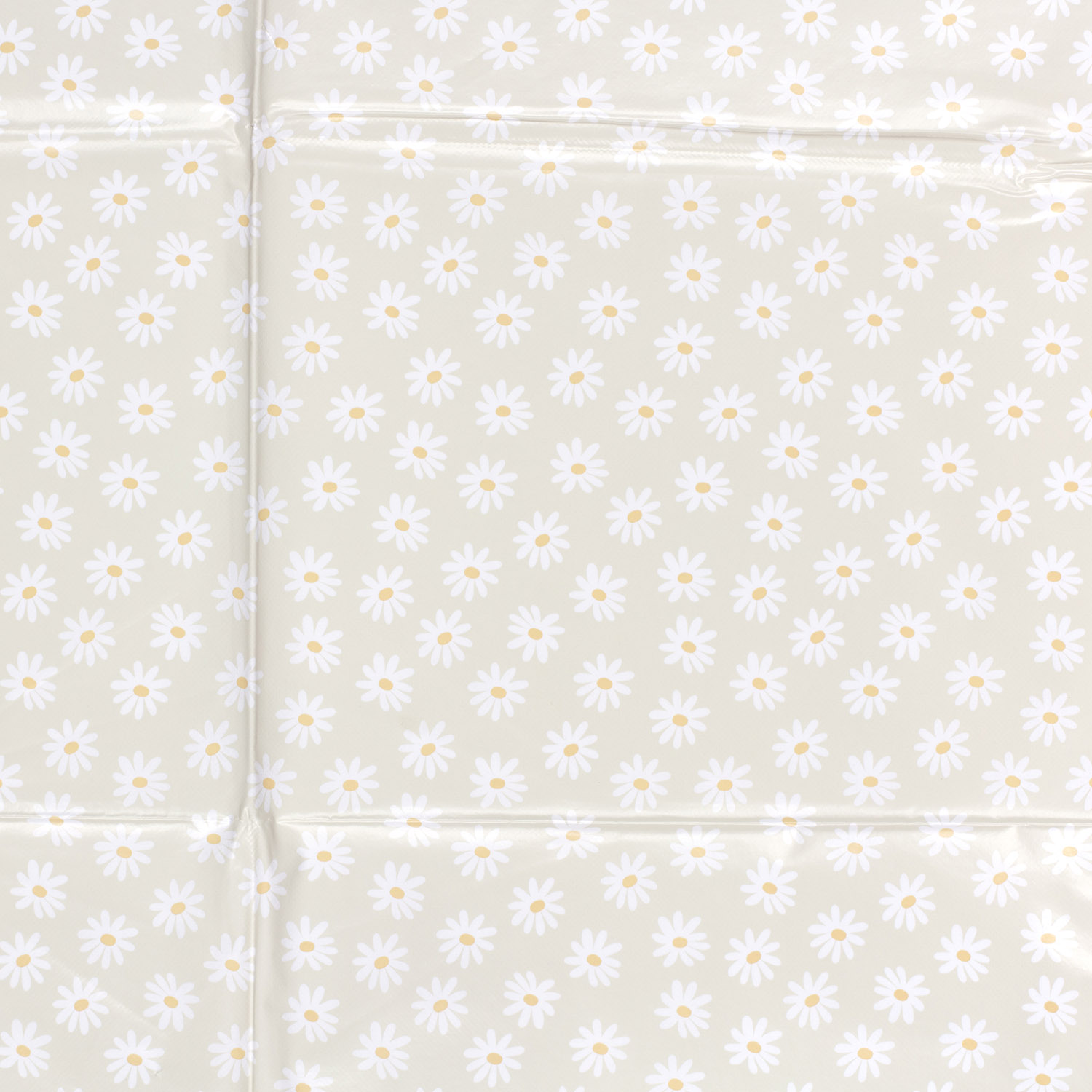 COATED TABLECLOTH PRINTED DAISY FLOWERS