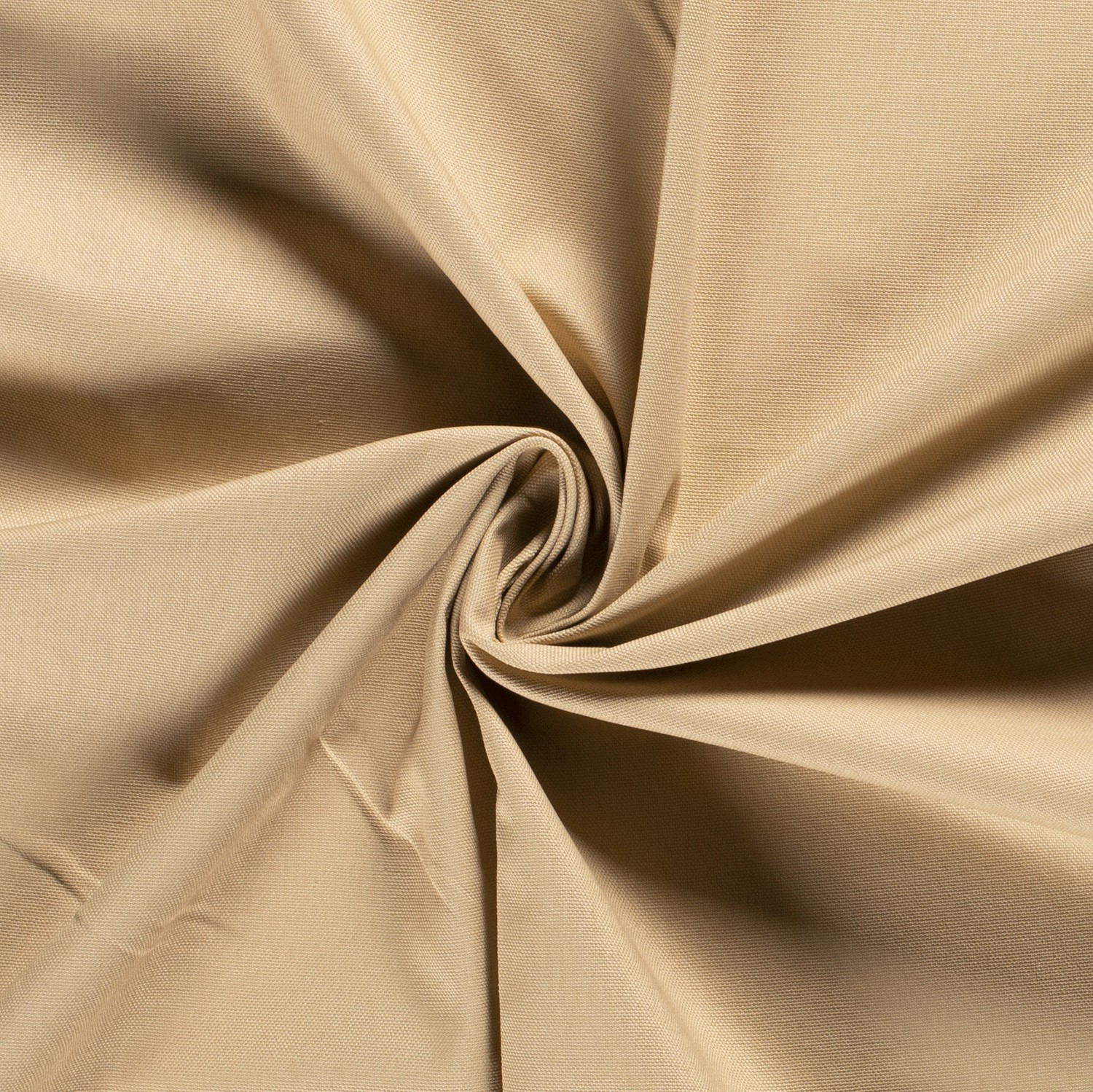 Dekostoff Canvas Stoff uni kamel