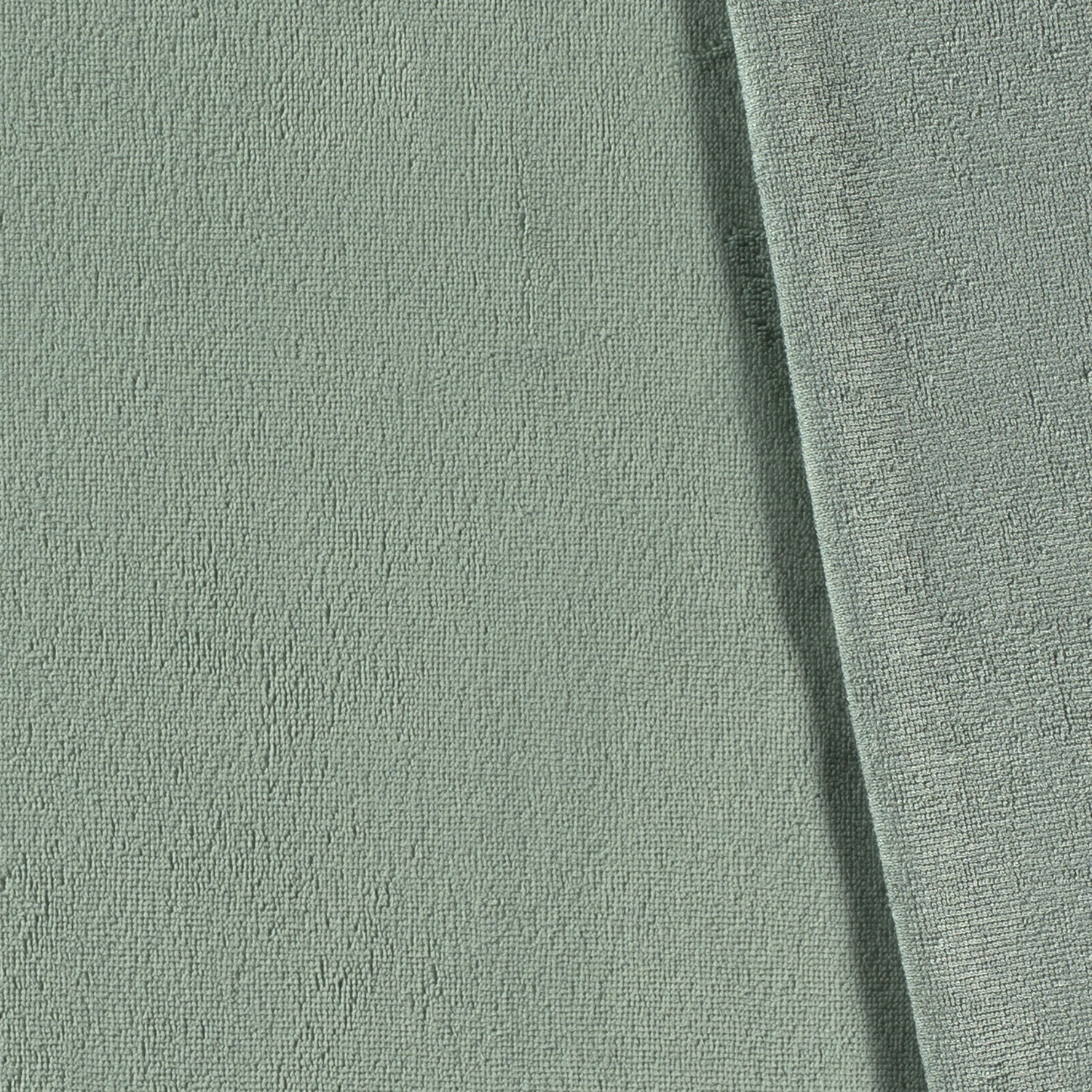 Bambus Fleece uni dunkelminze