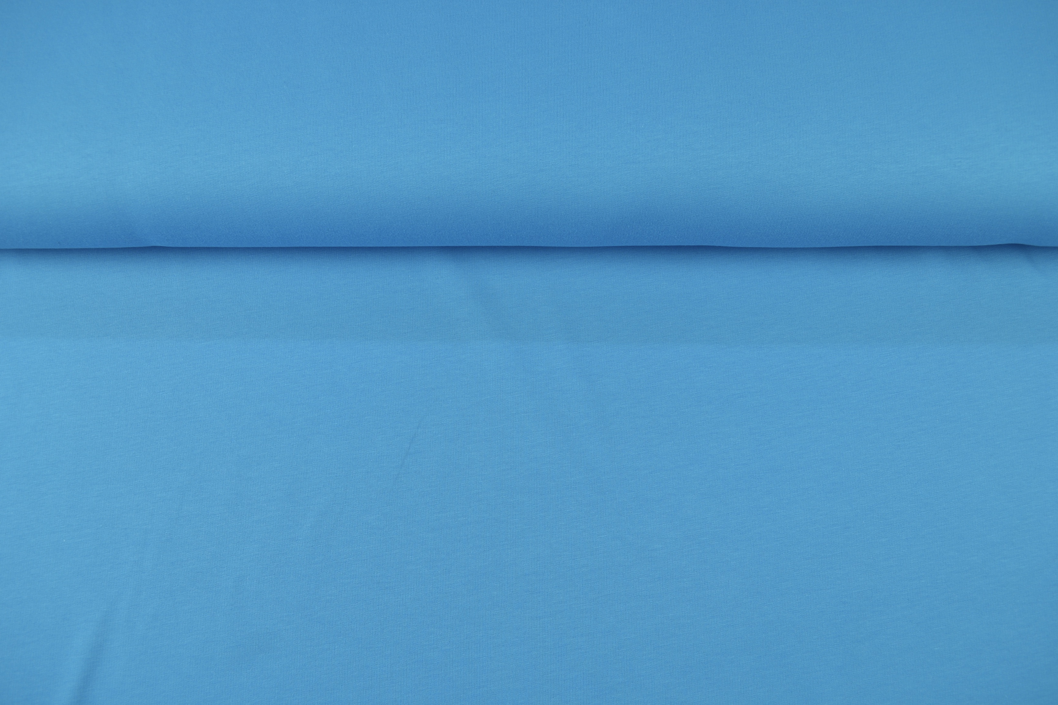 French Terry uni angeraut, türkis