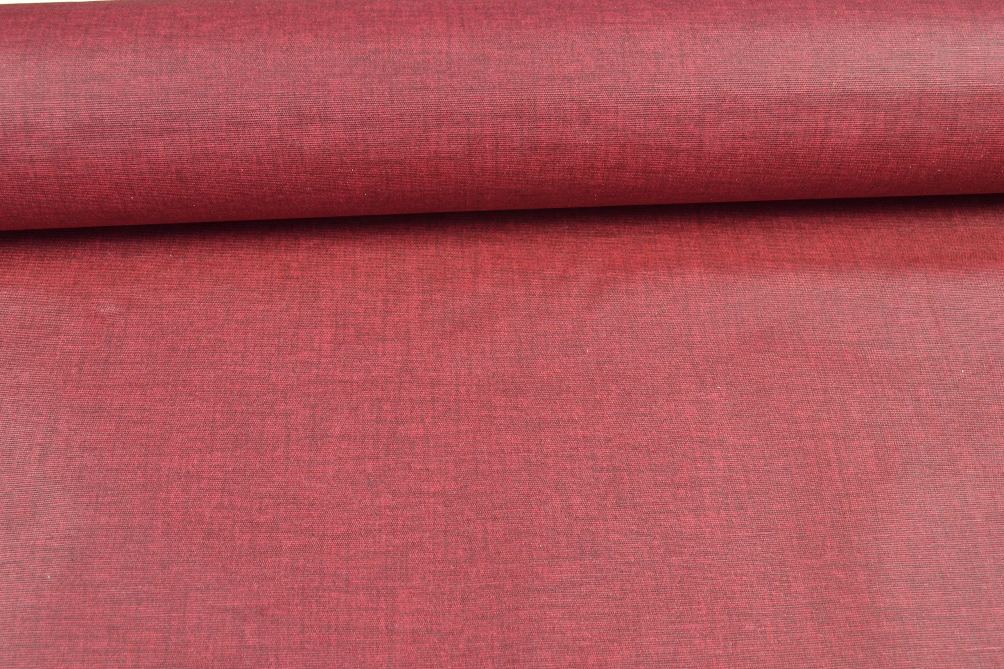 Baumwollstoff beschichtet uni, dunkelrot