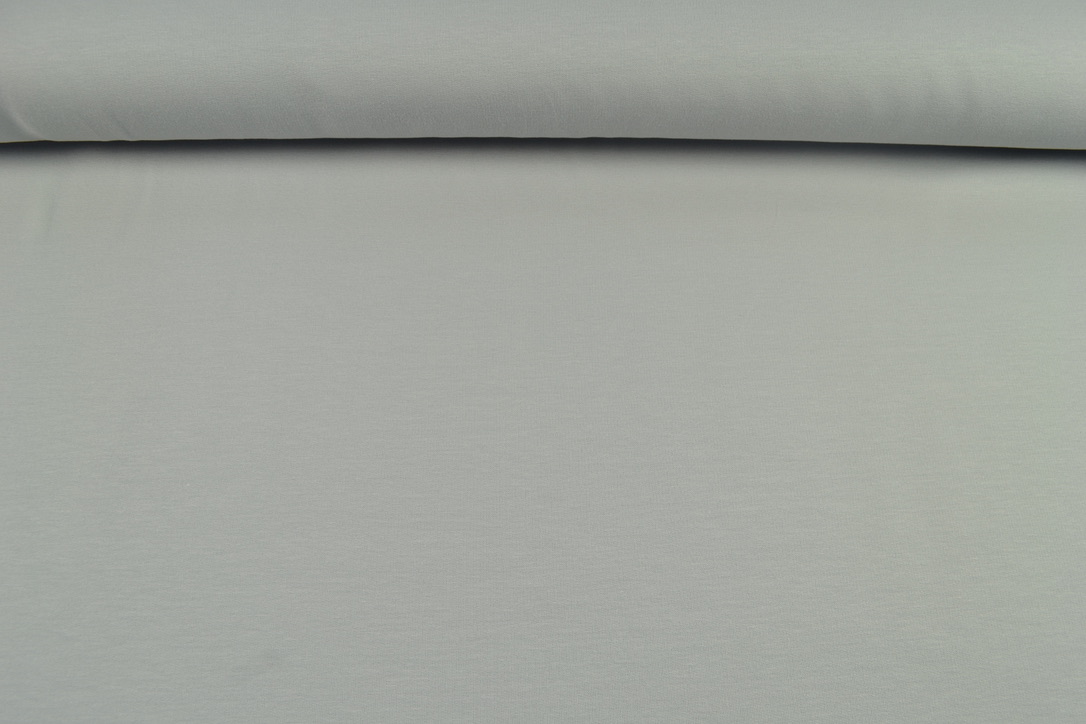 French Terry uni angeraut, hellgrau