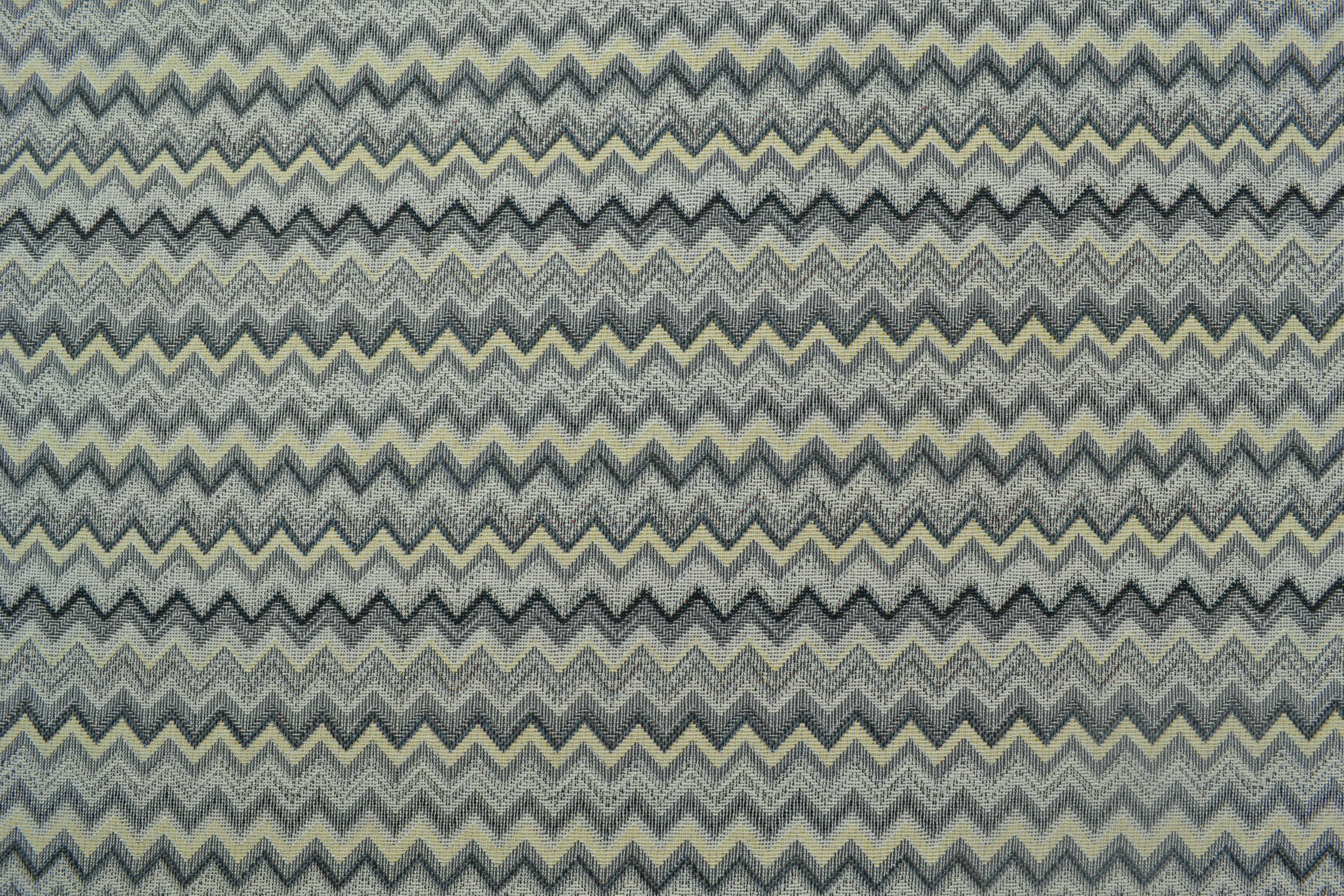 Gobelin Möbelstoff Zacken, grau