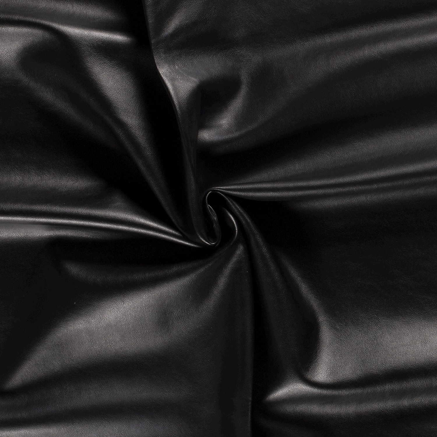 Lederimitat uni schwarz
