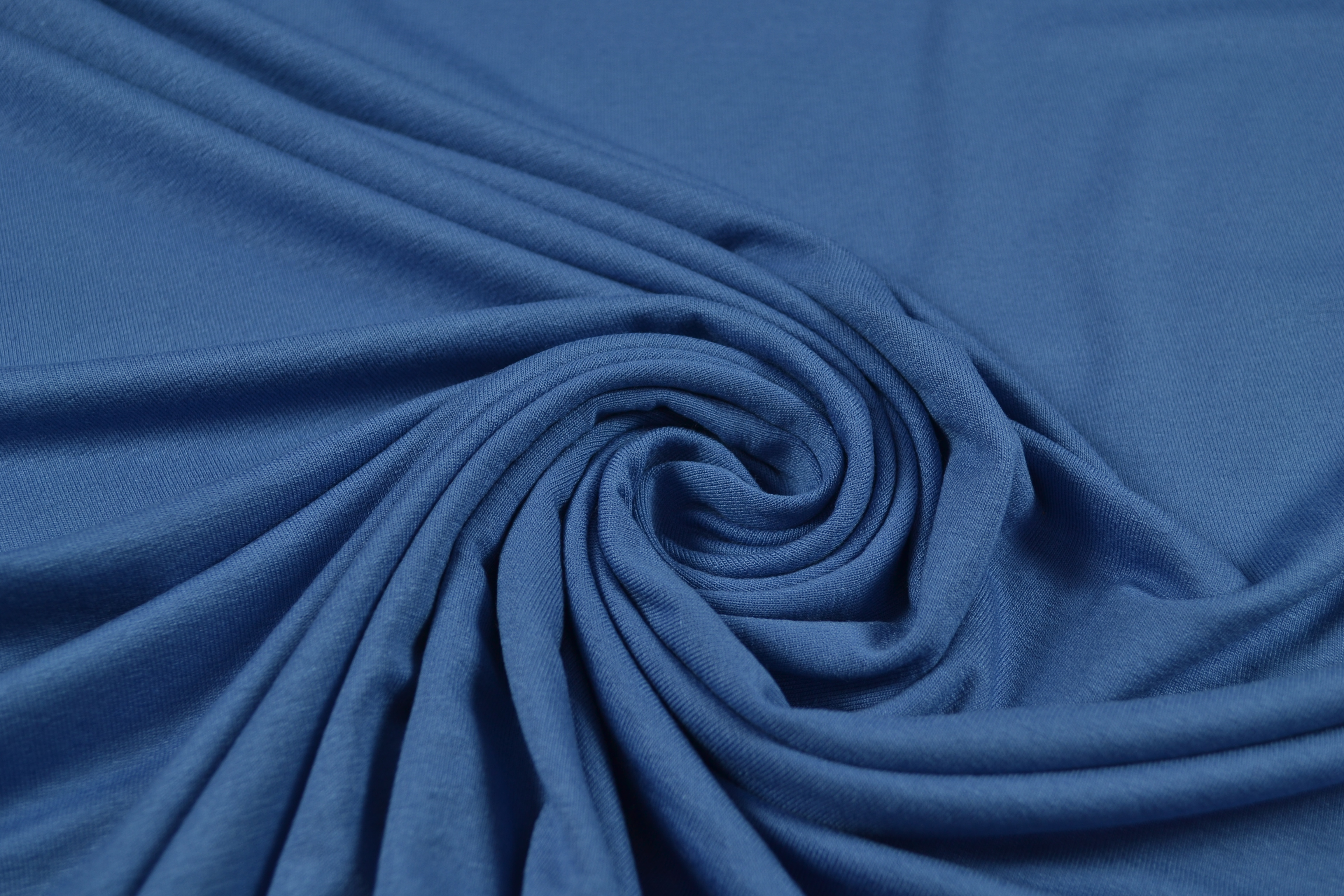 Viskosejersey uni, jeansblau