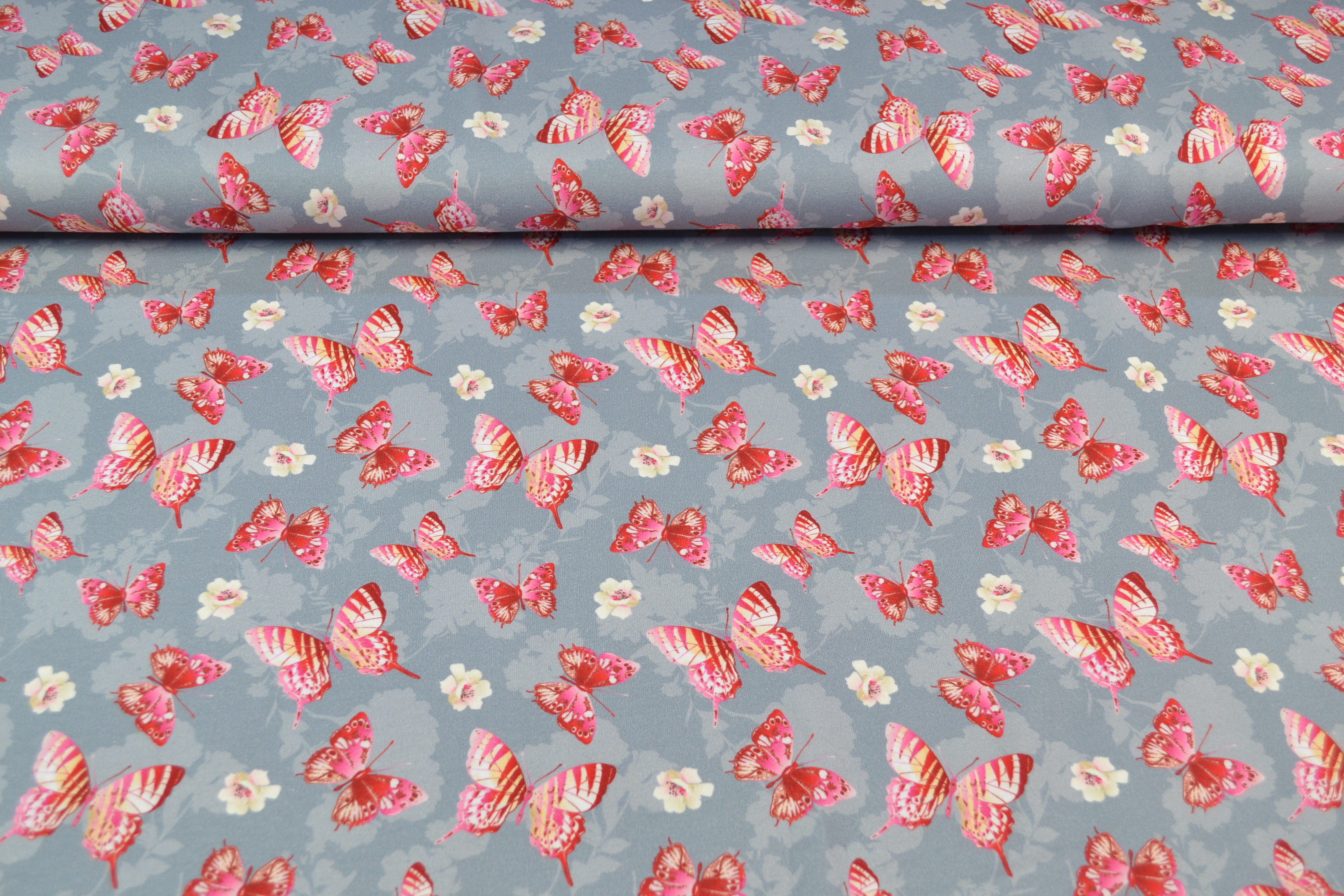 French Terry Digitaldruck, Schmetterlinge
