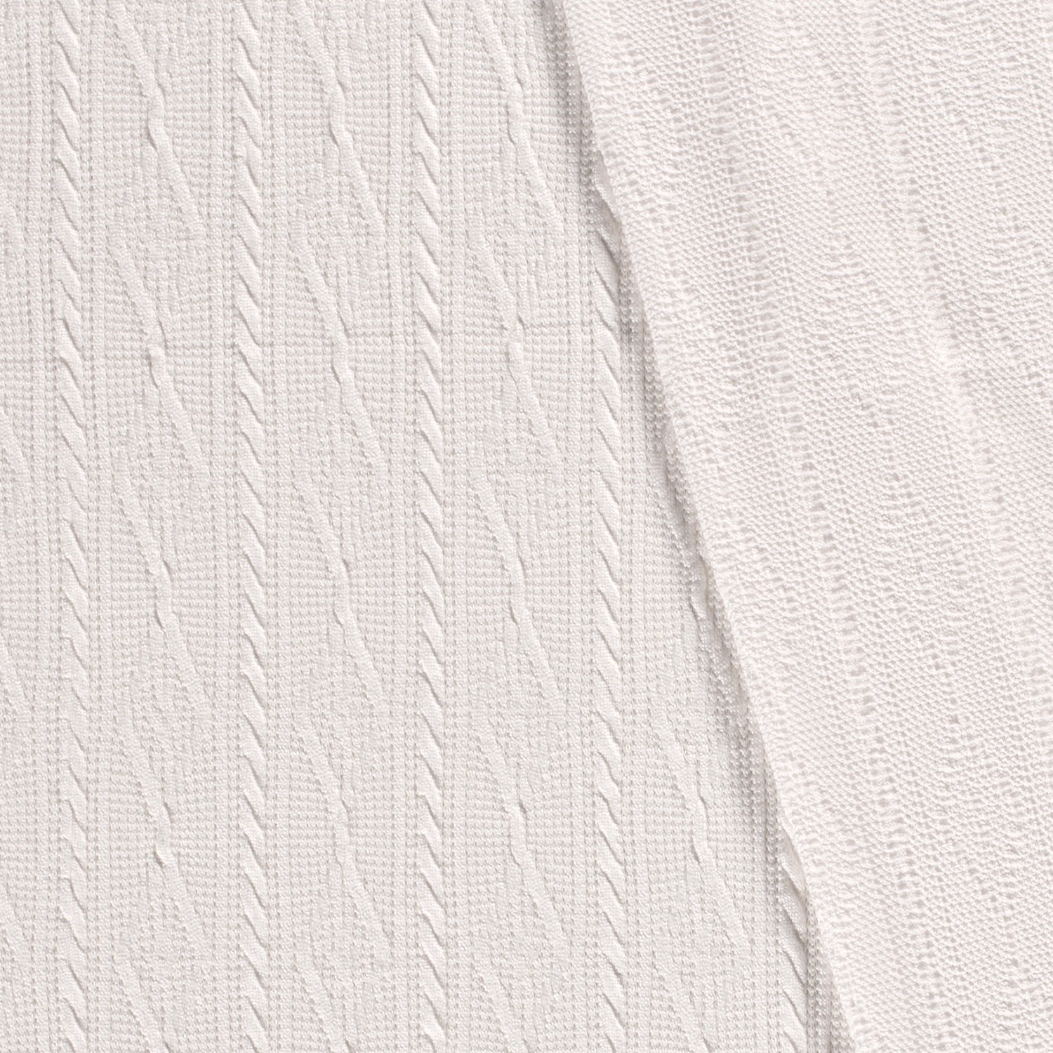 Strickstoff, wollweiß